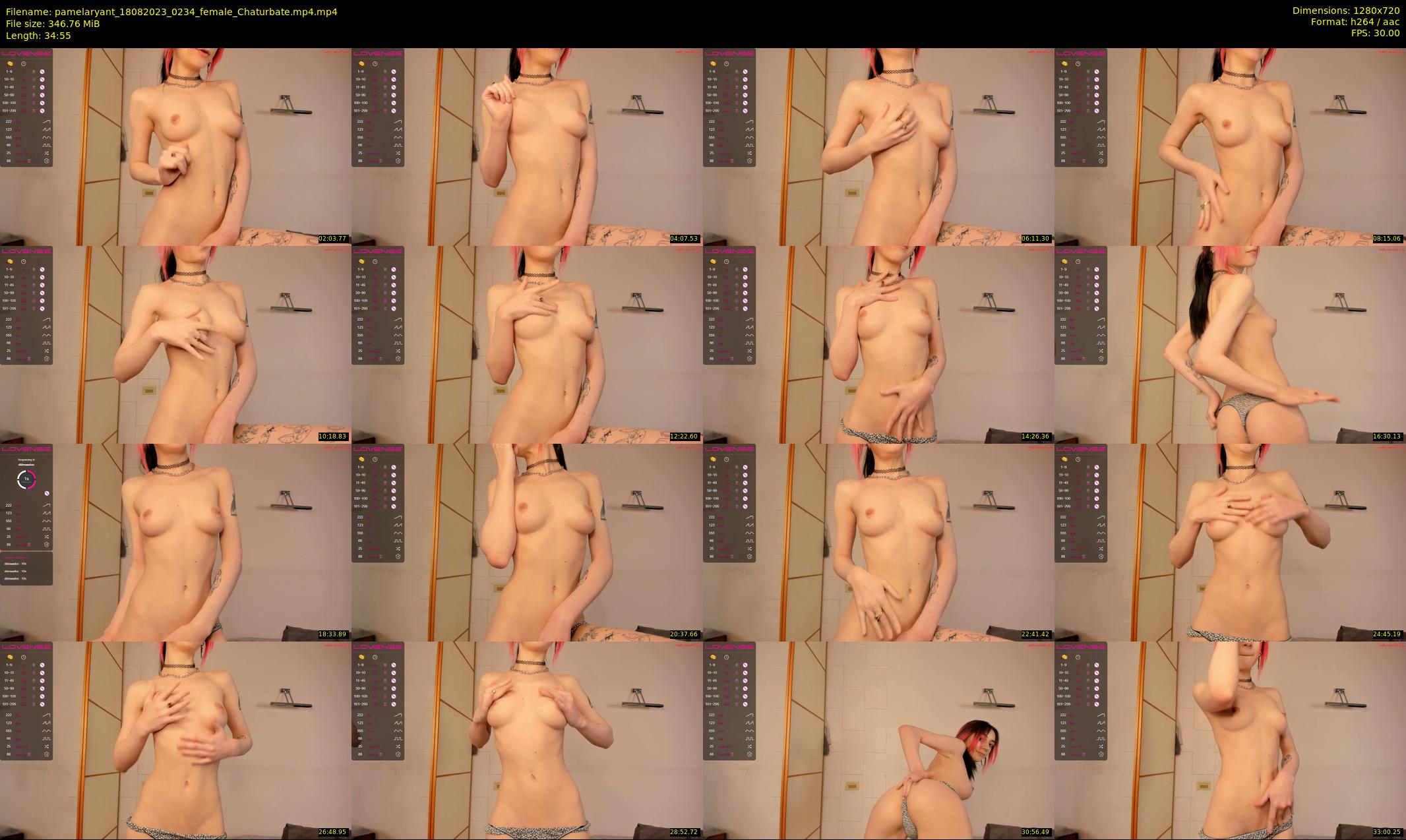 pamelaryant — 35 minute Chaturbate female cam show recording, 720p, Aug 18, 2023