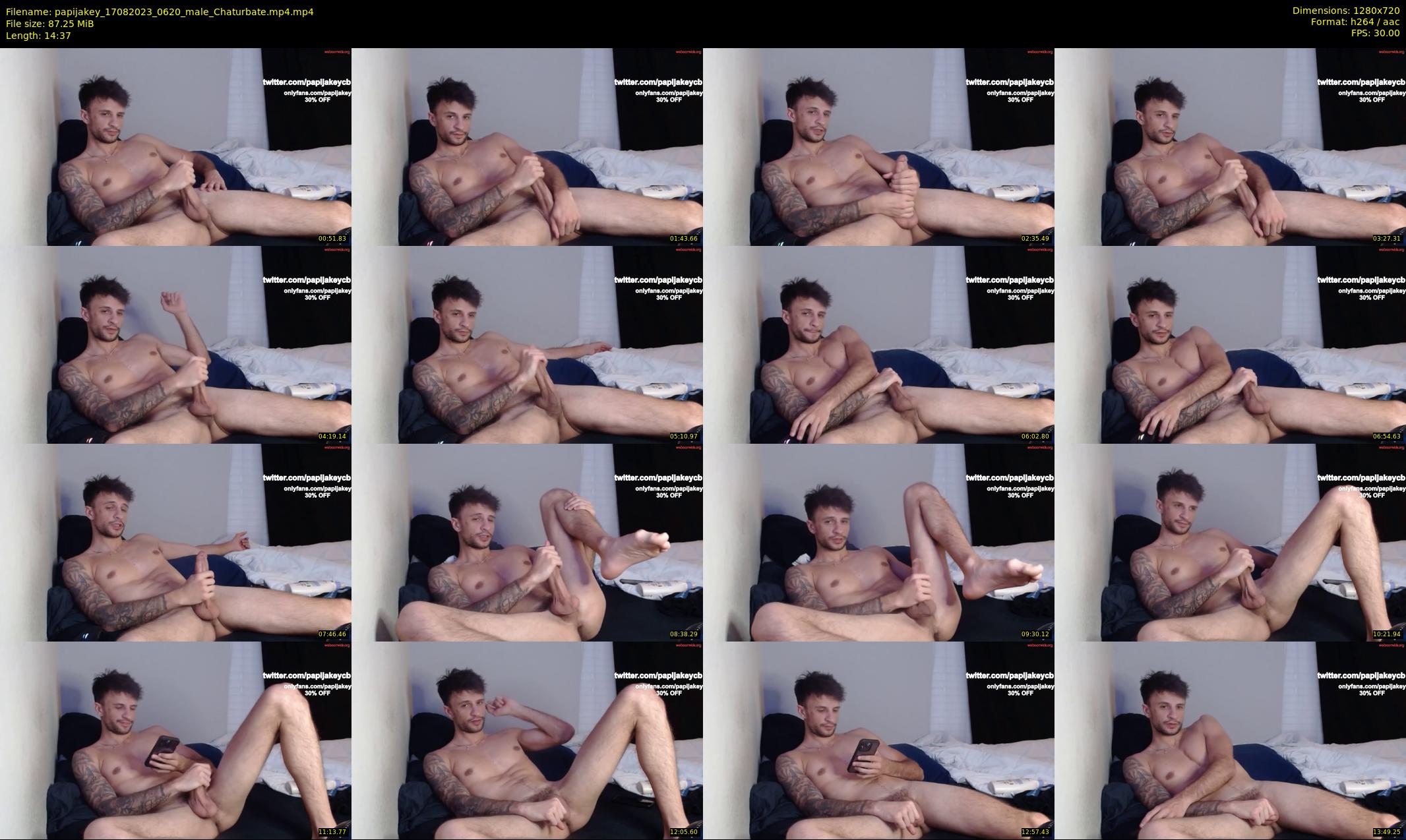 papijakey — 15 minute Chaturbate male cam show recording, 720p, Aug 17, 2023