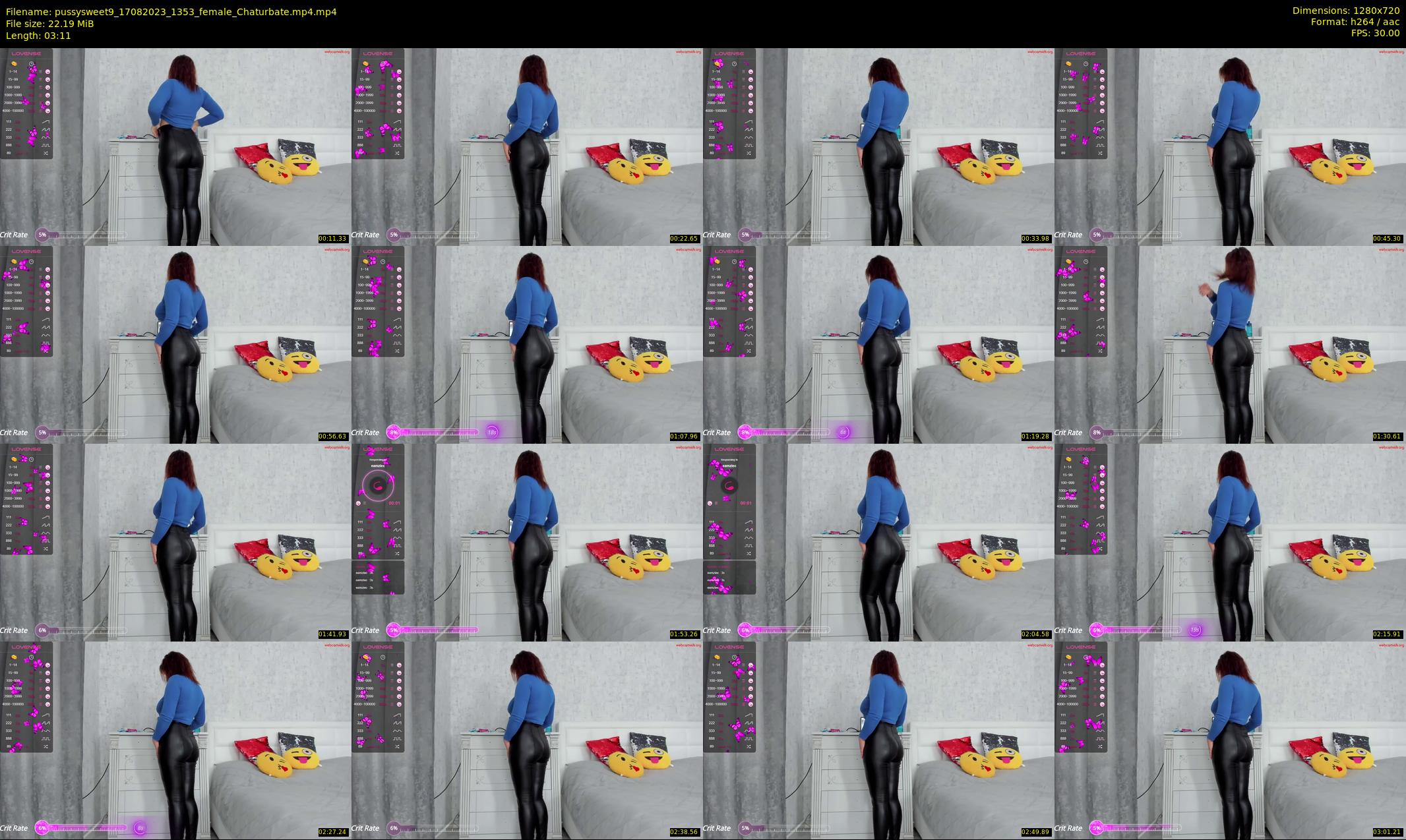 pussysweet9 — 4 minute Chaturbate female cam show recording, 720p, Aug 17, 2023