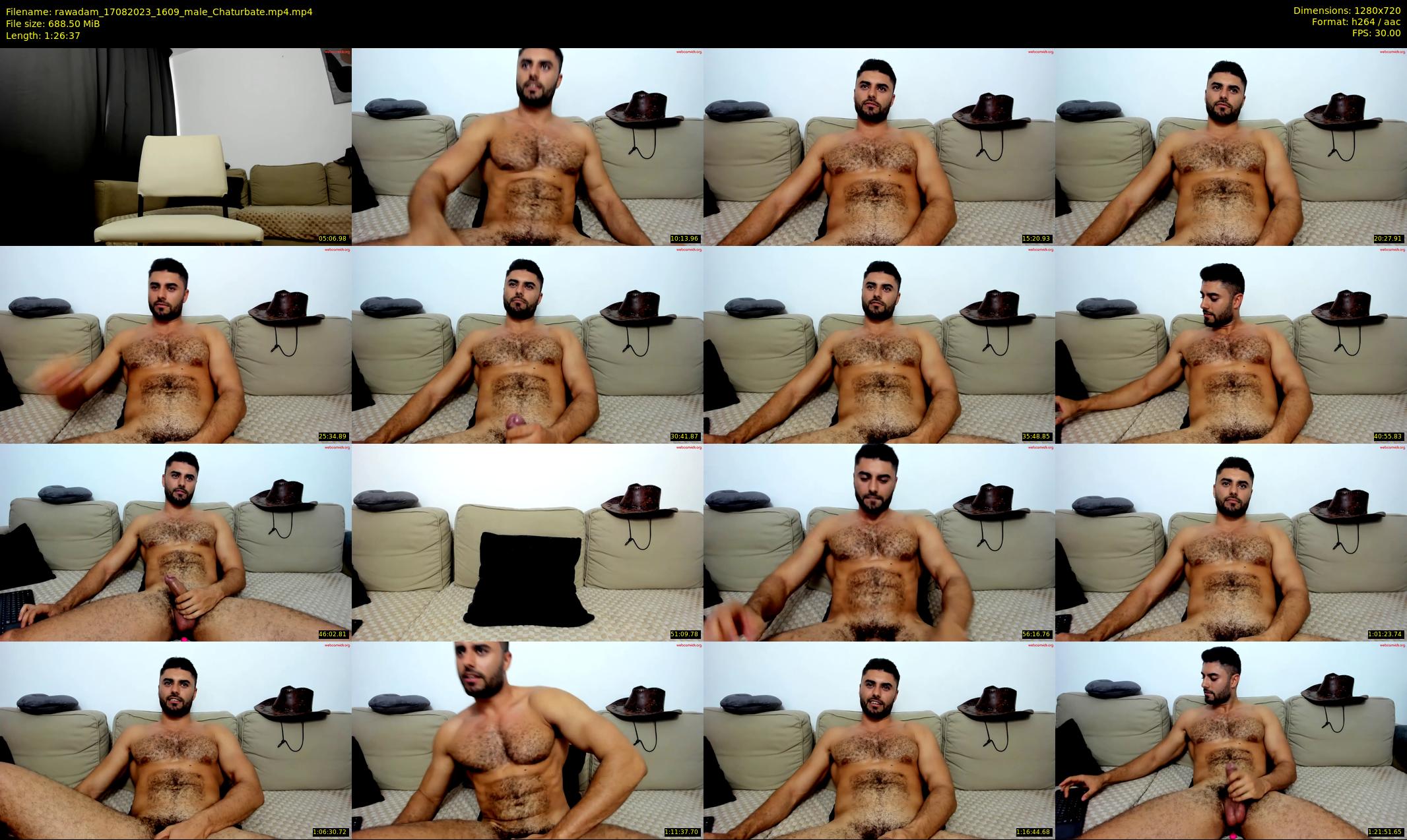 rawadam — 87 minute Chaturbate male cam show recording, 720p, Aug 17, 2023