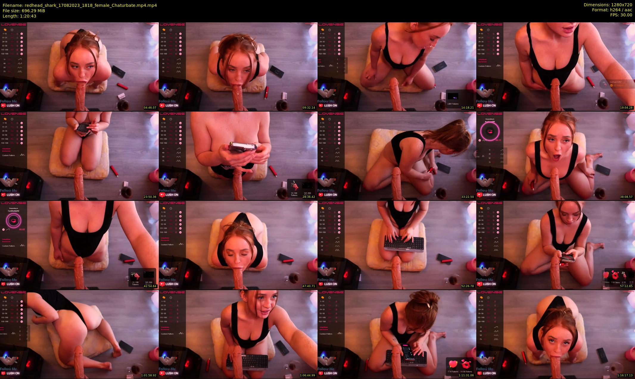 redhead_shark — 81 minute Chaturbate female cam show recording, 720p, Aug 17, 2023