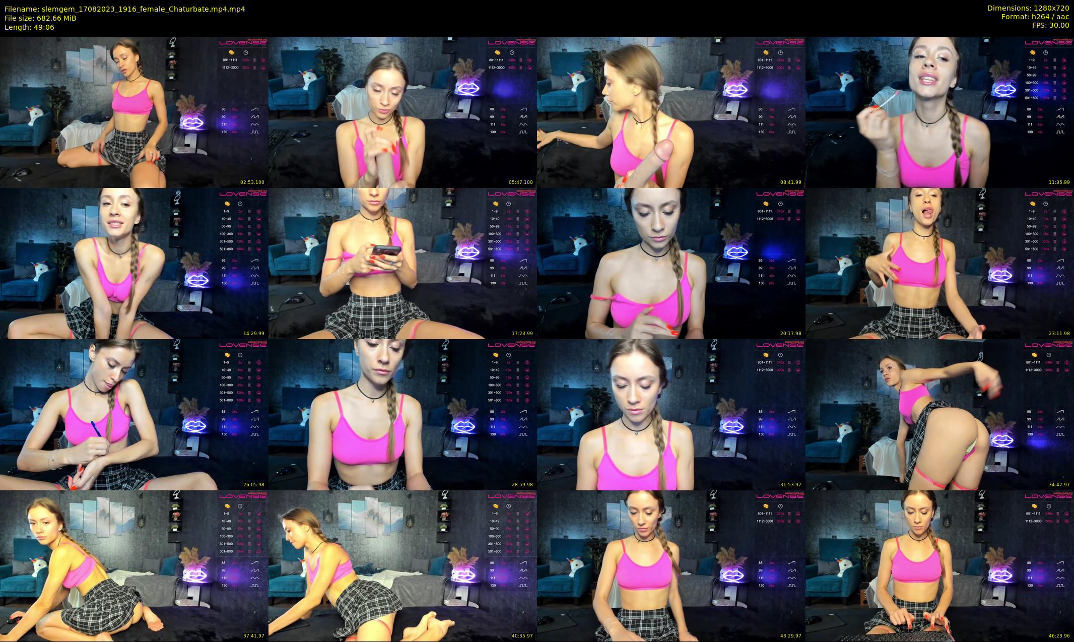 slemgem — 50 minute Chaturbate couple cam show recording, 720p, Aug 17, 2023