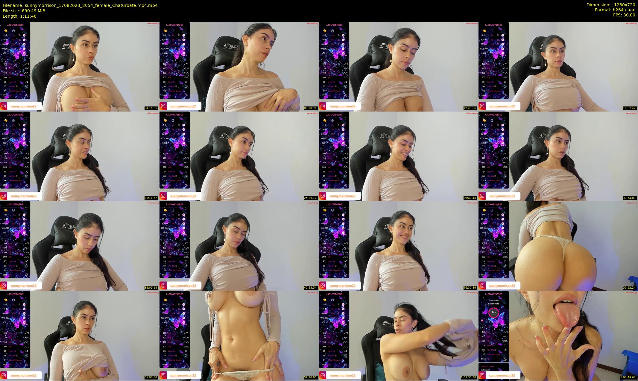 sunnymorrison — 72 minute Chaturbate female cam show recording, 720p, Aug 17, 2023