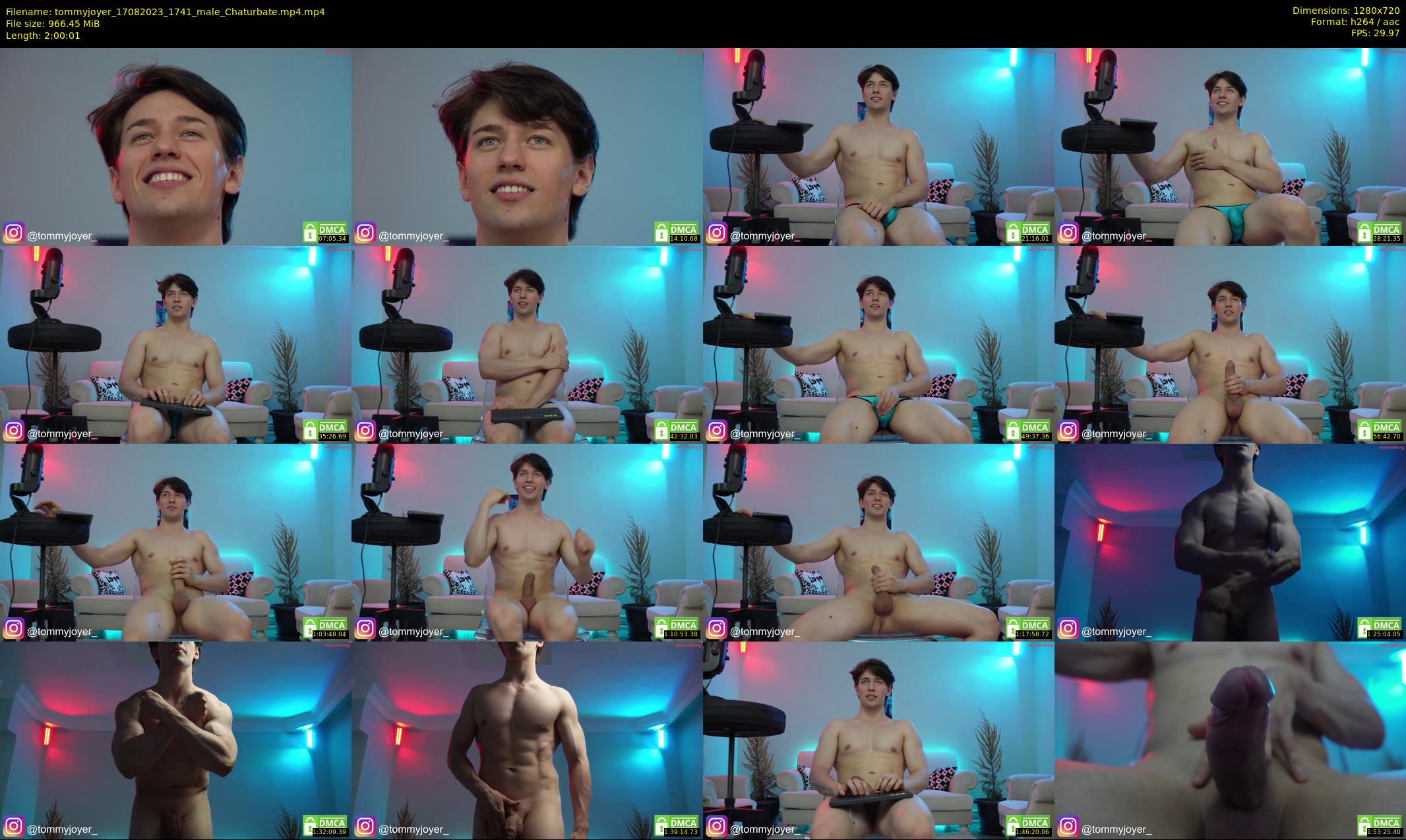 tommyjoyer — 121 minute Chaturbate male cam show recording, 720p, Aug 17, 2023
