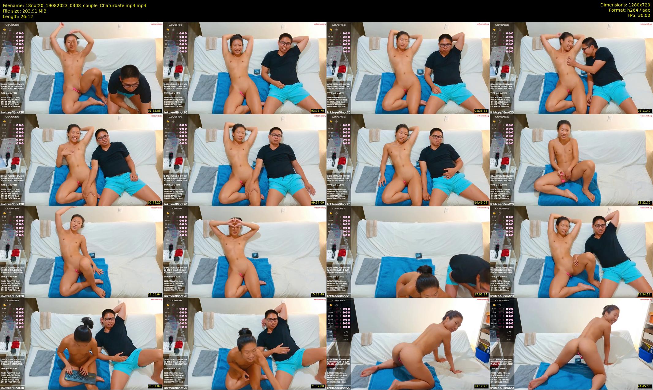18not20 — 27 minute Chaturbate couple cam show recording, 720p, Aug 19, 2023
