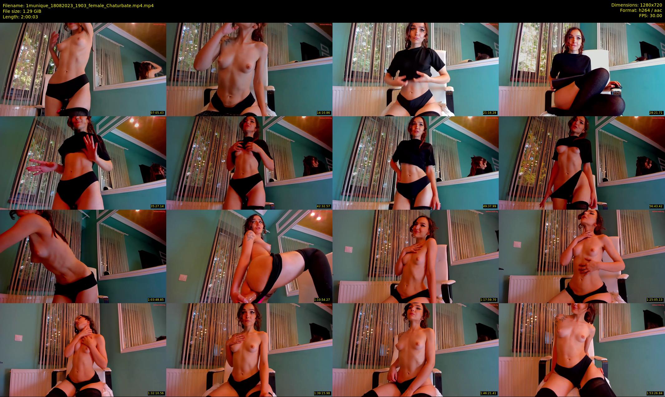 1munique — 121 minute Chaturbate female cam show recording, 720p, Aug 18, 2023