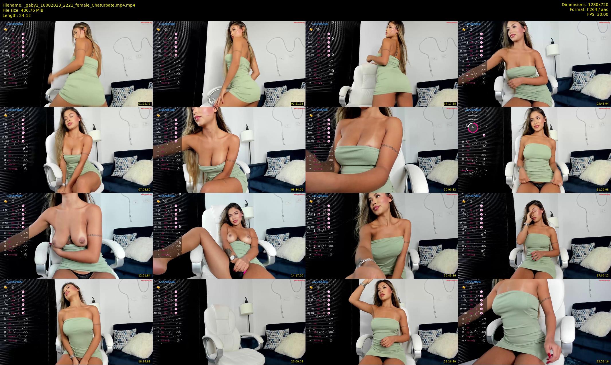 _gaby1 — 25 minute Chaturbate female cam show recording, 720p, Aug 18, 2023