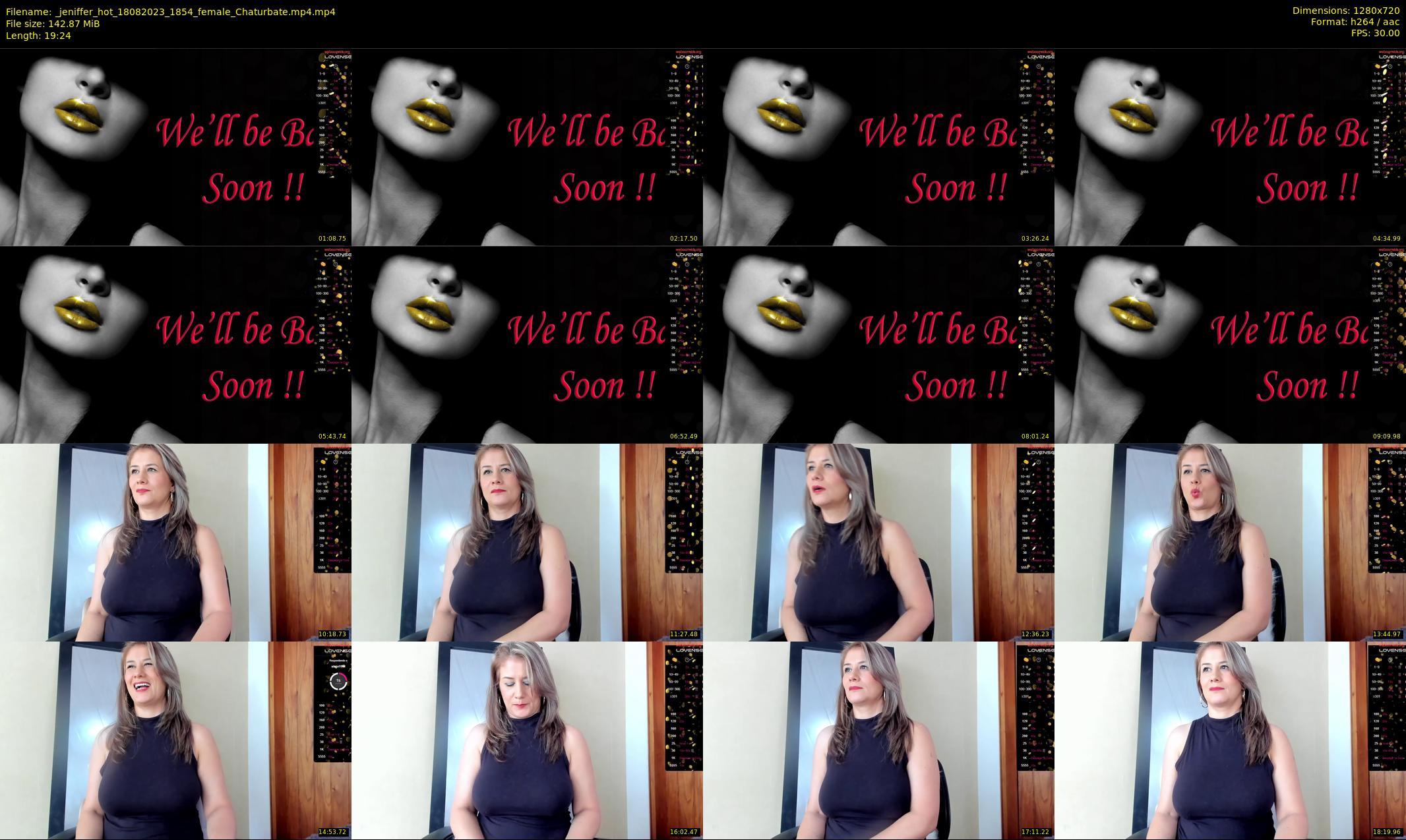 _jeniffer_hot — 20 minute Chaturbate female cam show recording, 720p, Aug 18, 2023