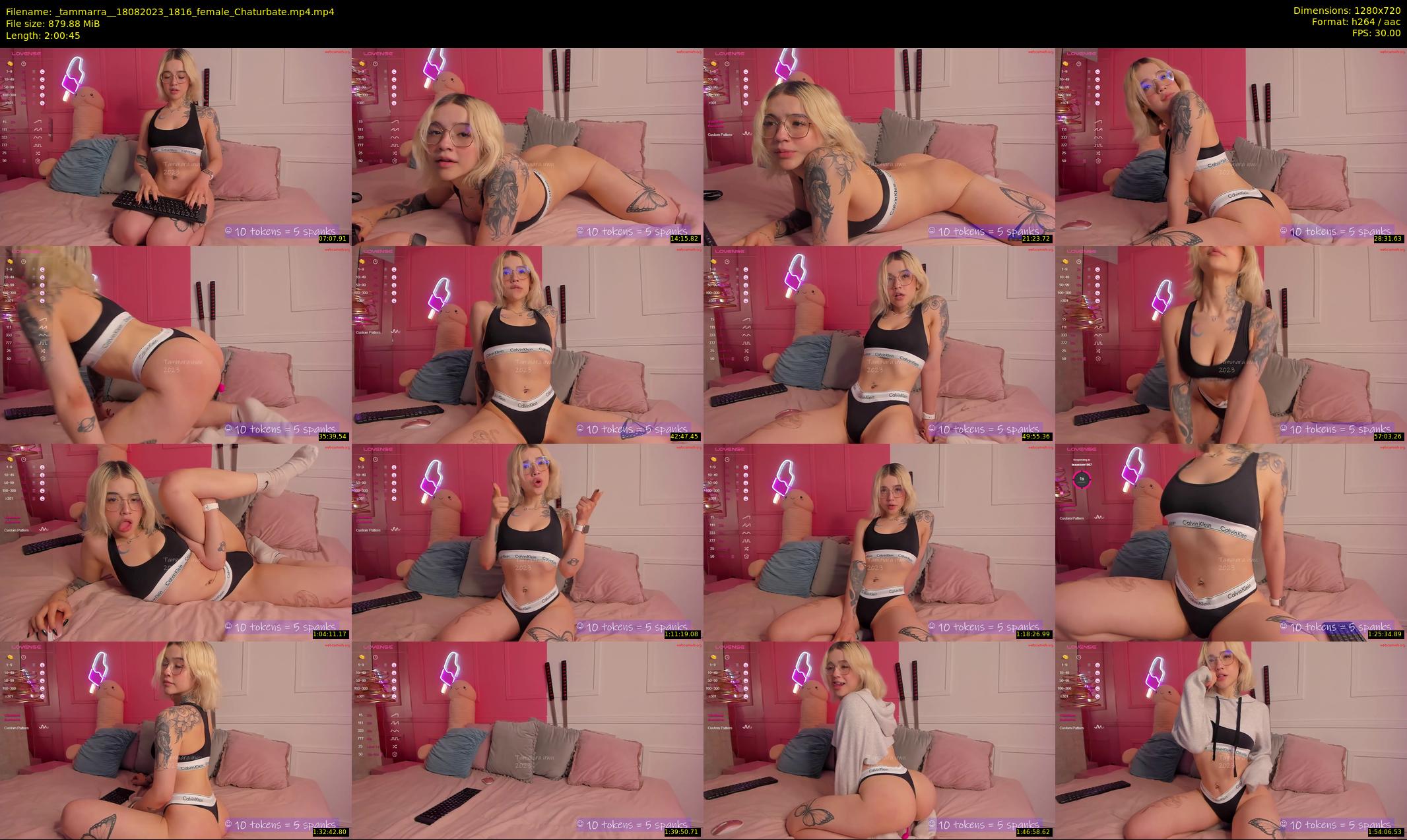 _tammarra_ — 121 minute Chaturbate female cam show recording, 720p, Aug 18, 2023