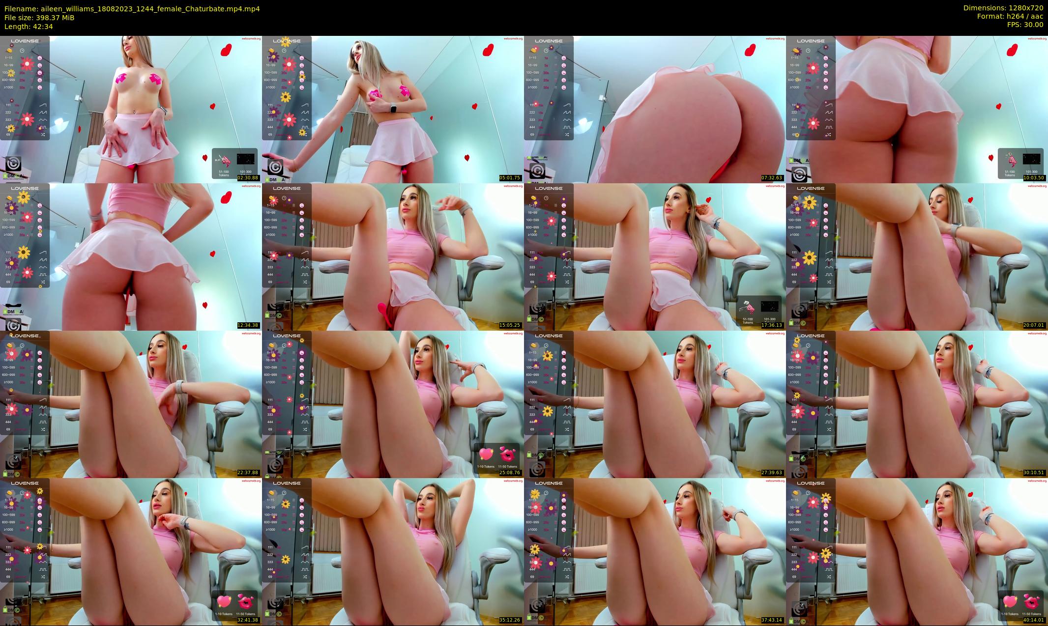 aileen_williams — 43 minute Chaturbate female cam show recording, 720p, Aug 18, 2023