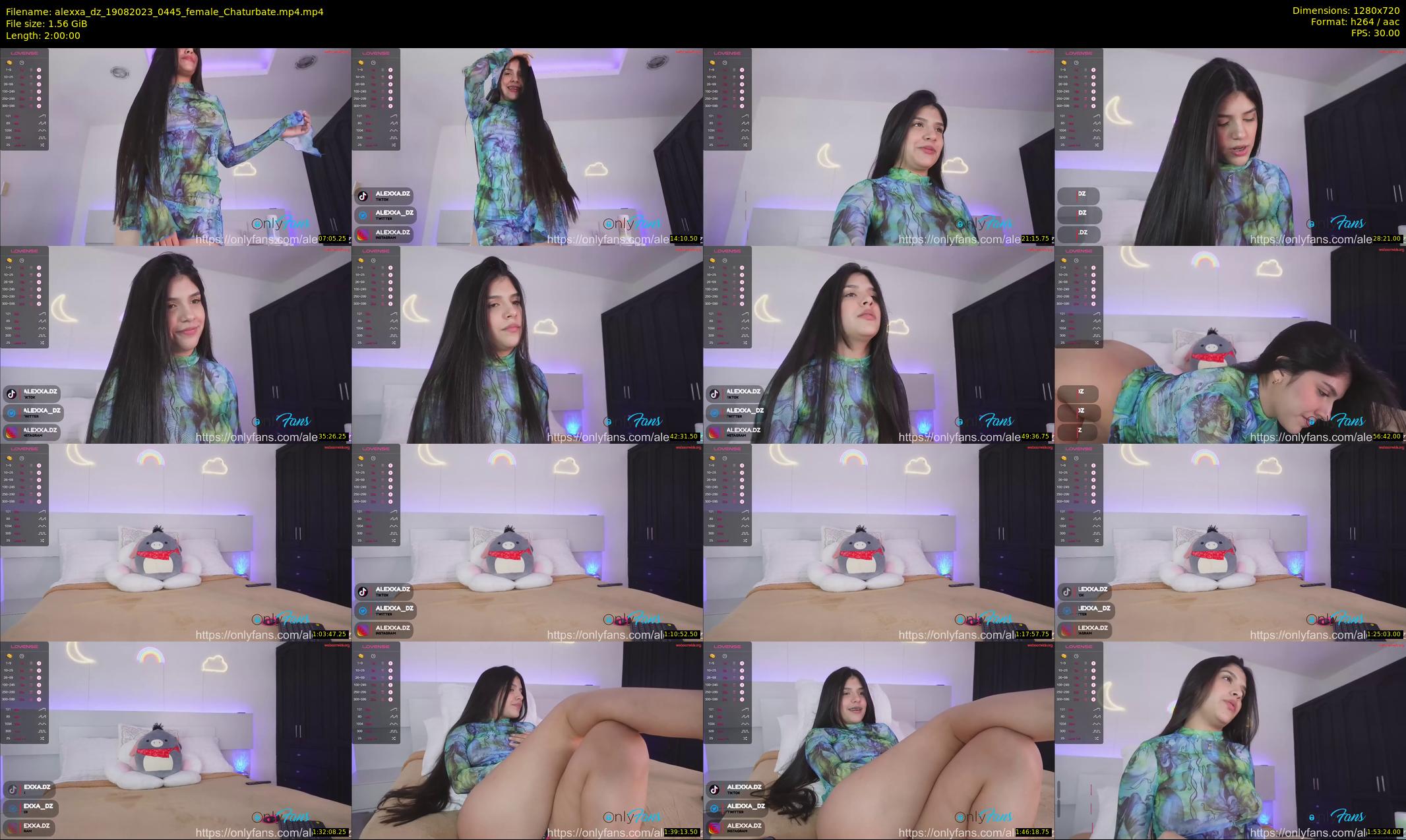 alexxa_dz — 120 minute Chaturbate female cam show recording, 720p, Aug 19, 2023
