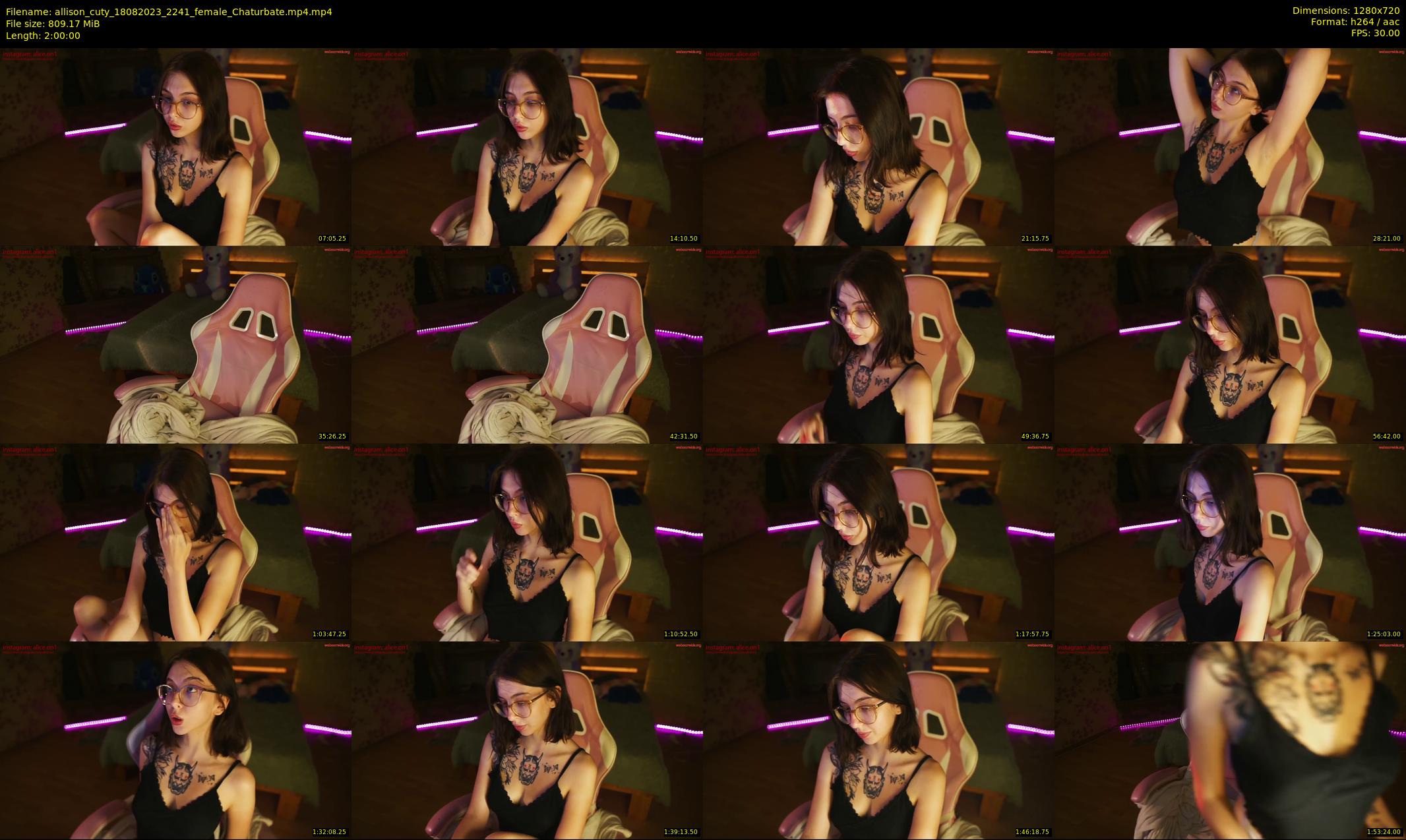 allison_cuty — 120 minute Chaturbate female cam show recording, 720p, Aug 18, 2023