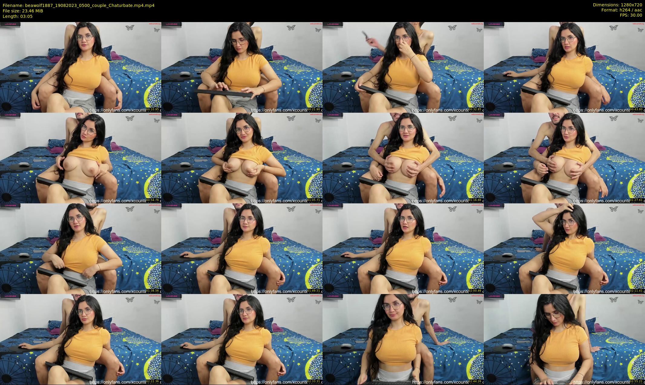 beawolf1887 — 4 minute Chaturbate couple cam show recording, 720p, Aug 19, 2023