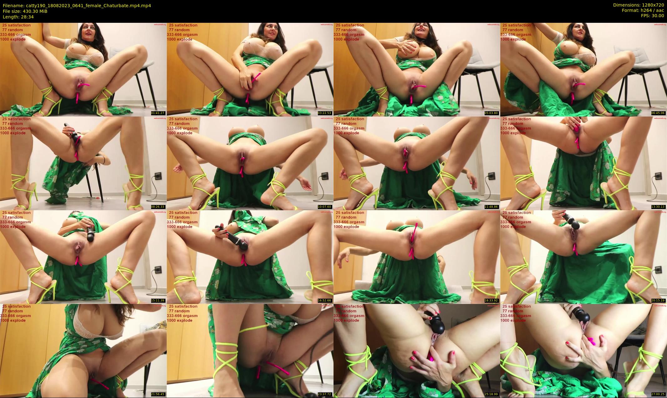 catty190 — 29 minute Chaturbate female cam show recording, 720p, Aug 18, 2023