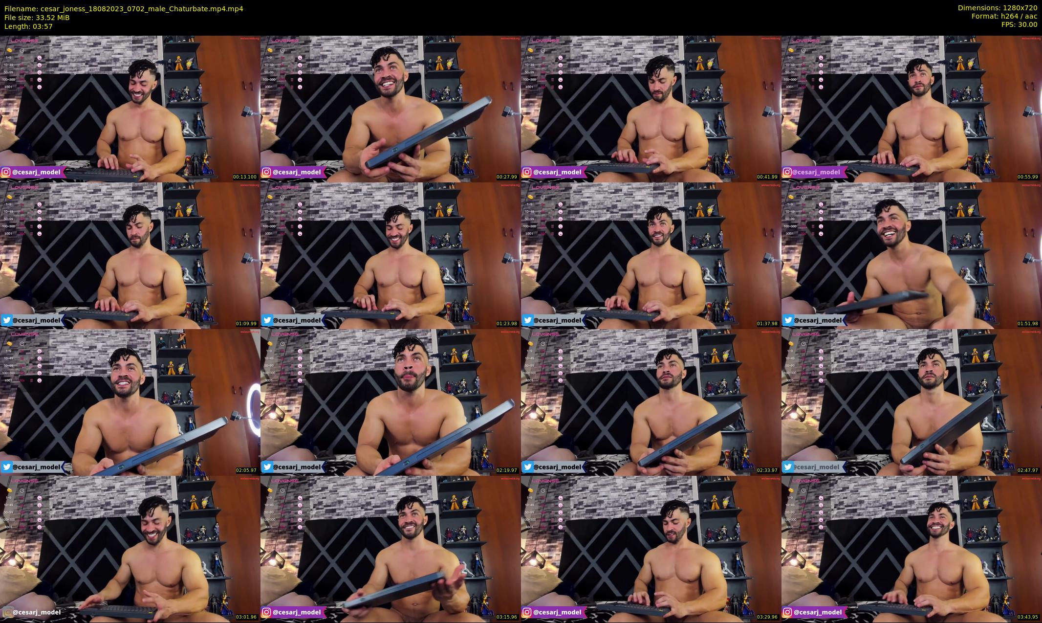 cesar_joness — 4 minute Chaturbate male cam show recording, 720p, Aug 18, 2023