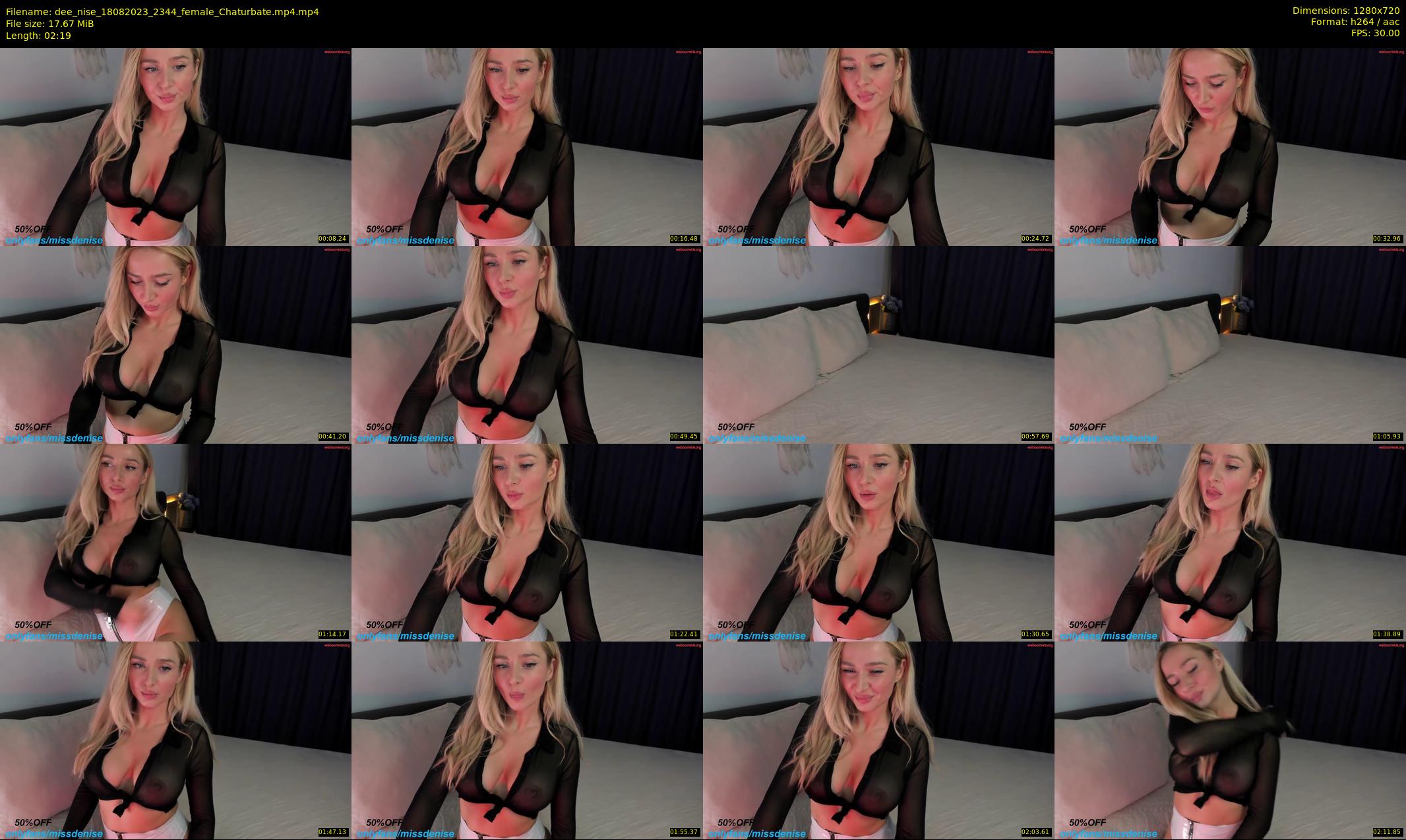 dee_nise — 3 minute Chaturbate female cam show recording, 720p, Aug 18, 2023