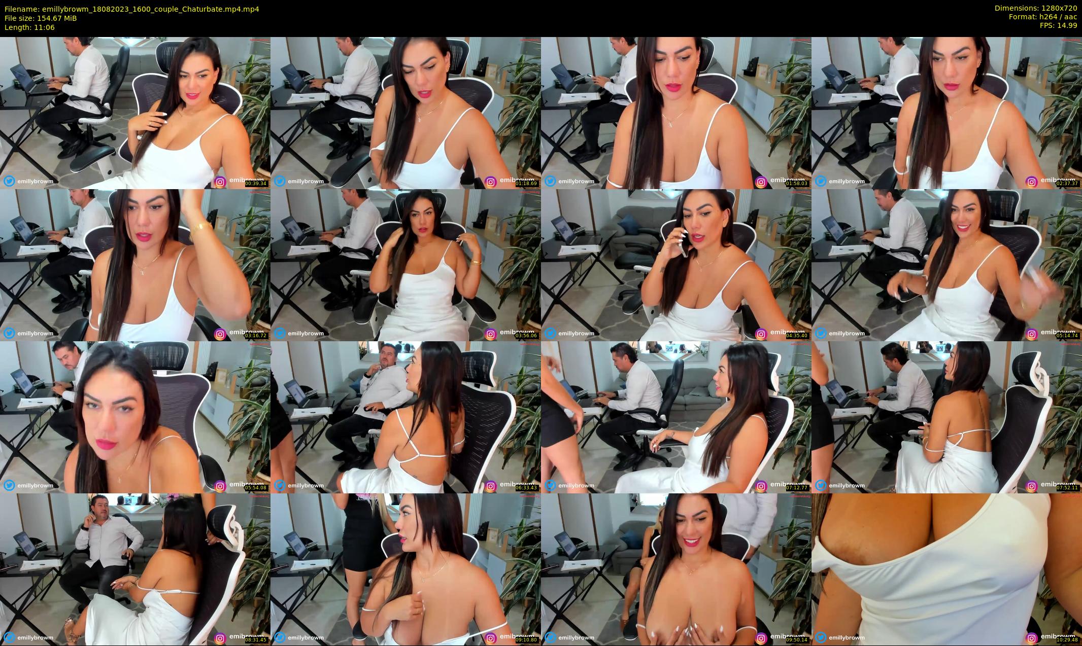 emillybrowm — 12 minute Chaturbate couple cam show recording, 720p, Aug 18, 2023