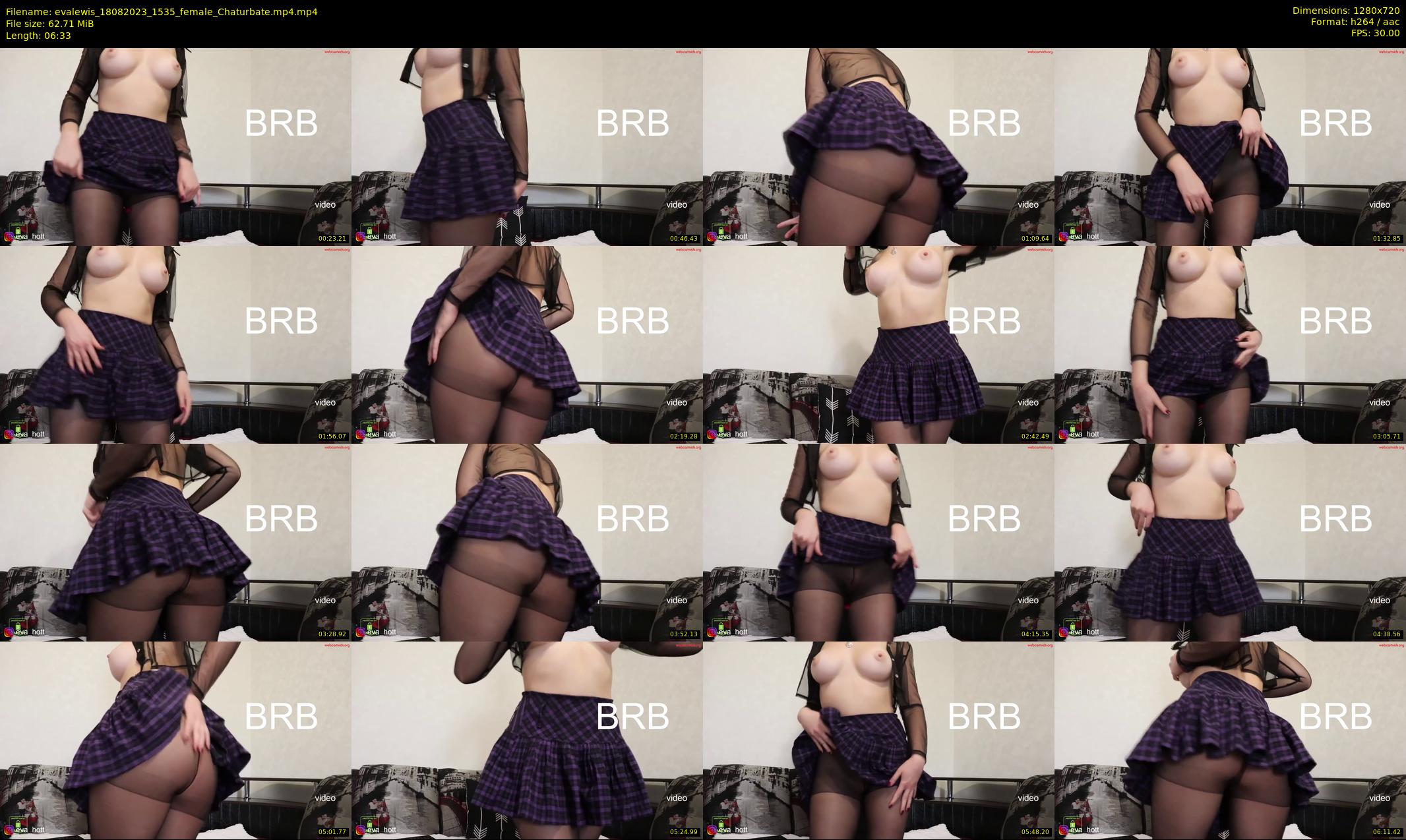 evalewis — 7 minute Chaturbate female cam show recording, 720p, Aug 18, 2023