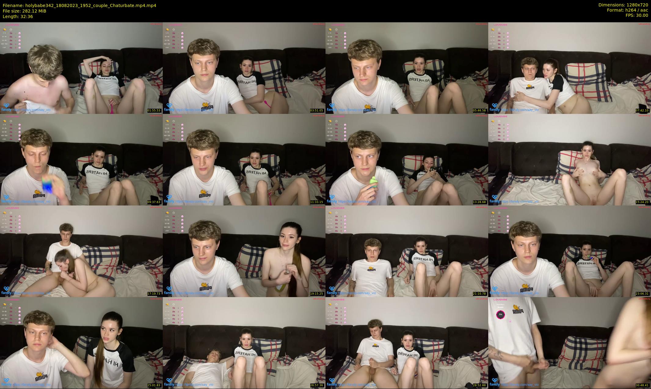 holybabe342 — 33 minute Chaturbate couple cam show recording, 720p, Aug 18, 2023