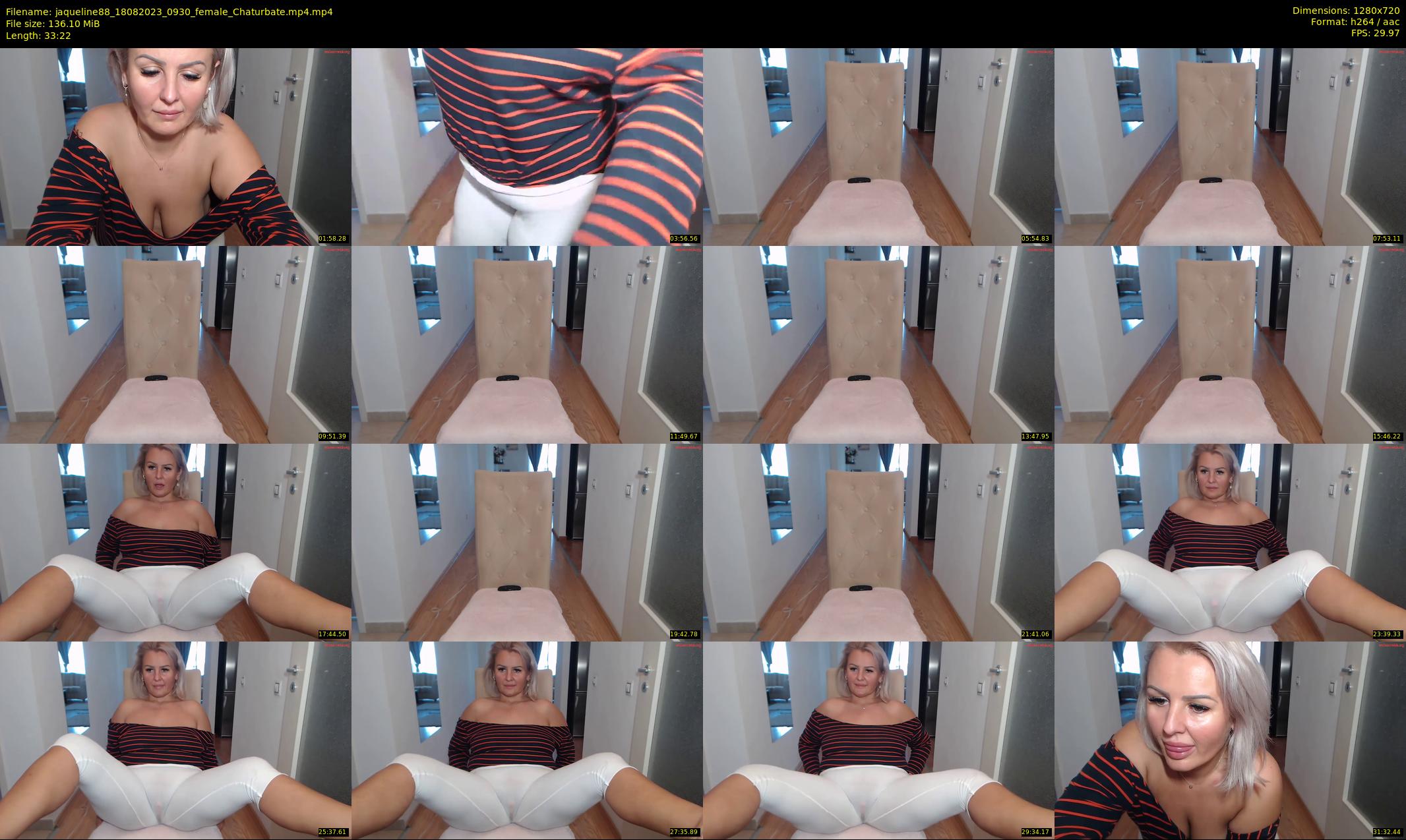 jaqueline88 — 34 minute Chaturbate female cam show recording, 720p, Aug 18, 2023