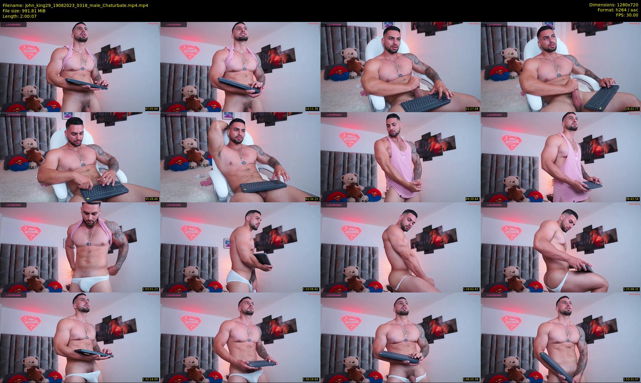 john_king29 — 121 minute Chaturbate male cam show recording, 720p, Aug 19, 2023