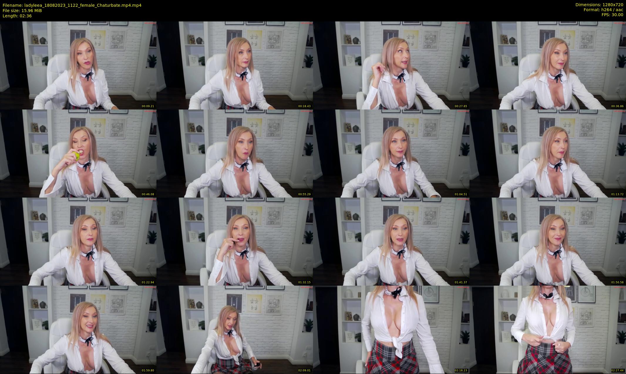 ladyleea — 3 minute Chaturbate female cam show recording, 720p, Aug 18, 2023