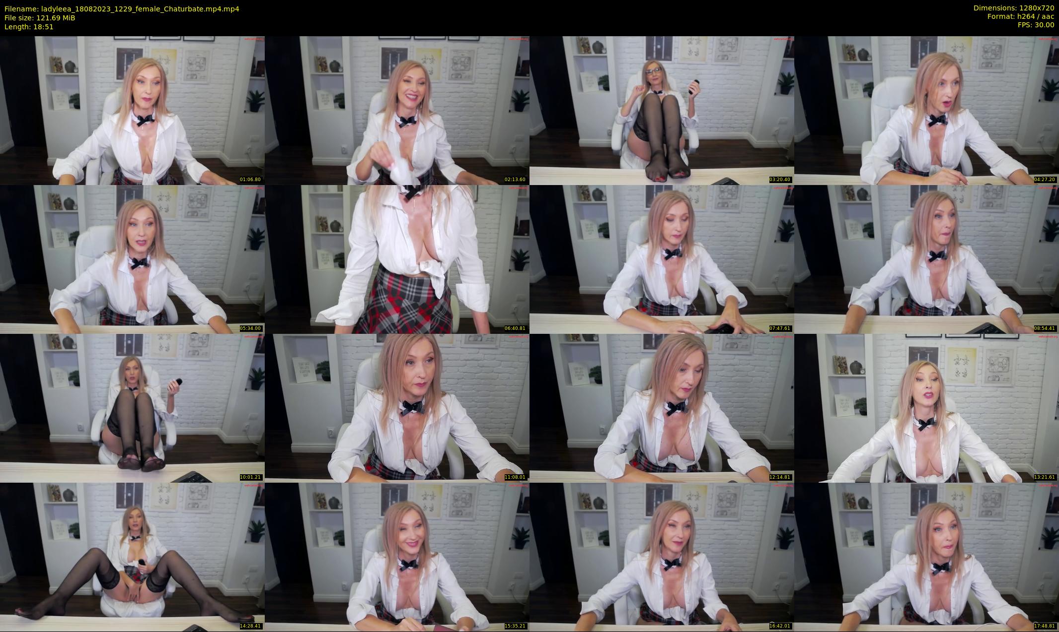 ladyleea — 19 minute Chaturbate female cam show recording, 720p, Aug 18, 2023