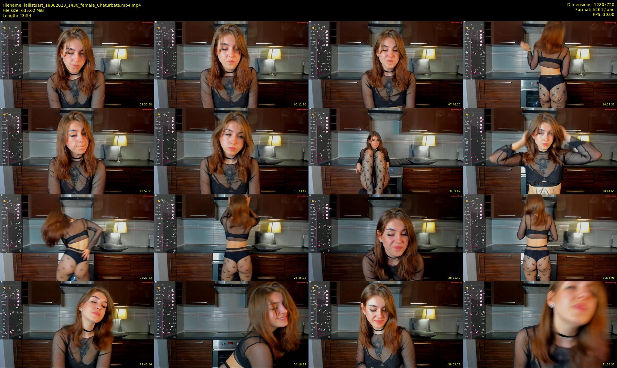 lallistuart — 44 minute Chaturbate female cam show recording, 720p, Aug 18, 2023