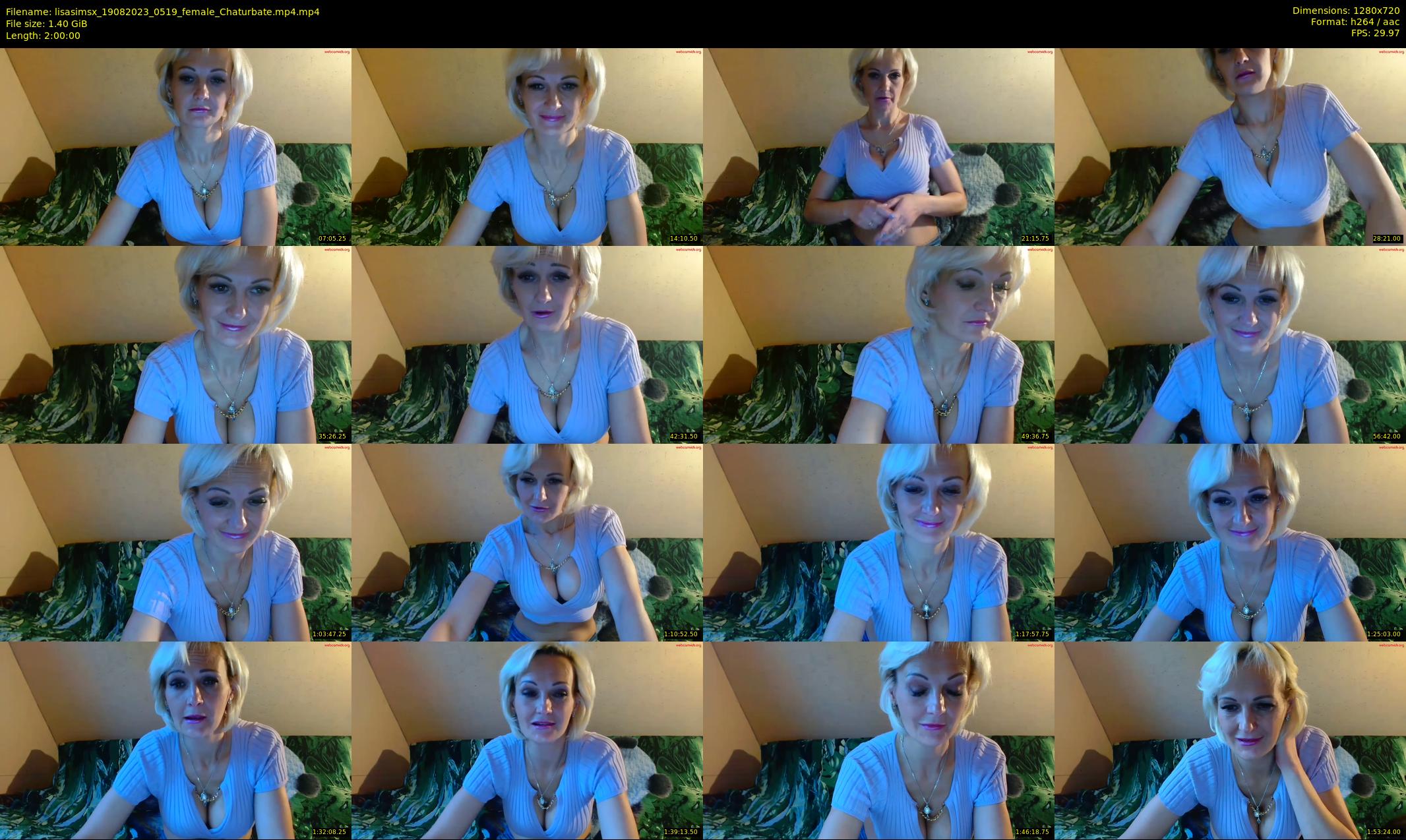 lisasimsx — 120 minute Chaturbate female cam show recording, 720p, Aug 19, 2023