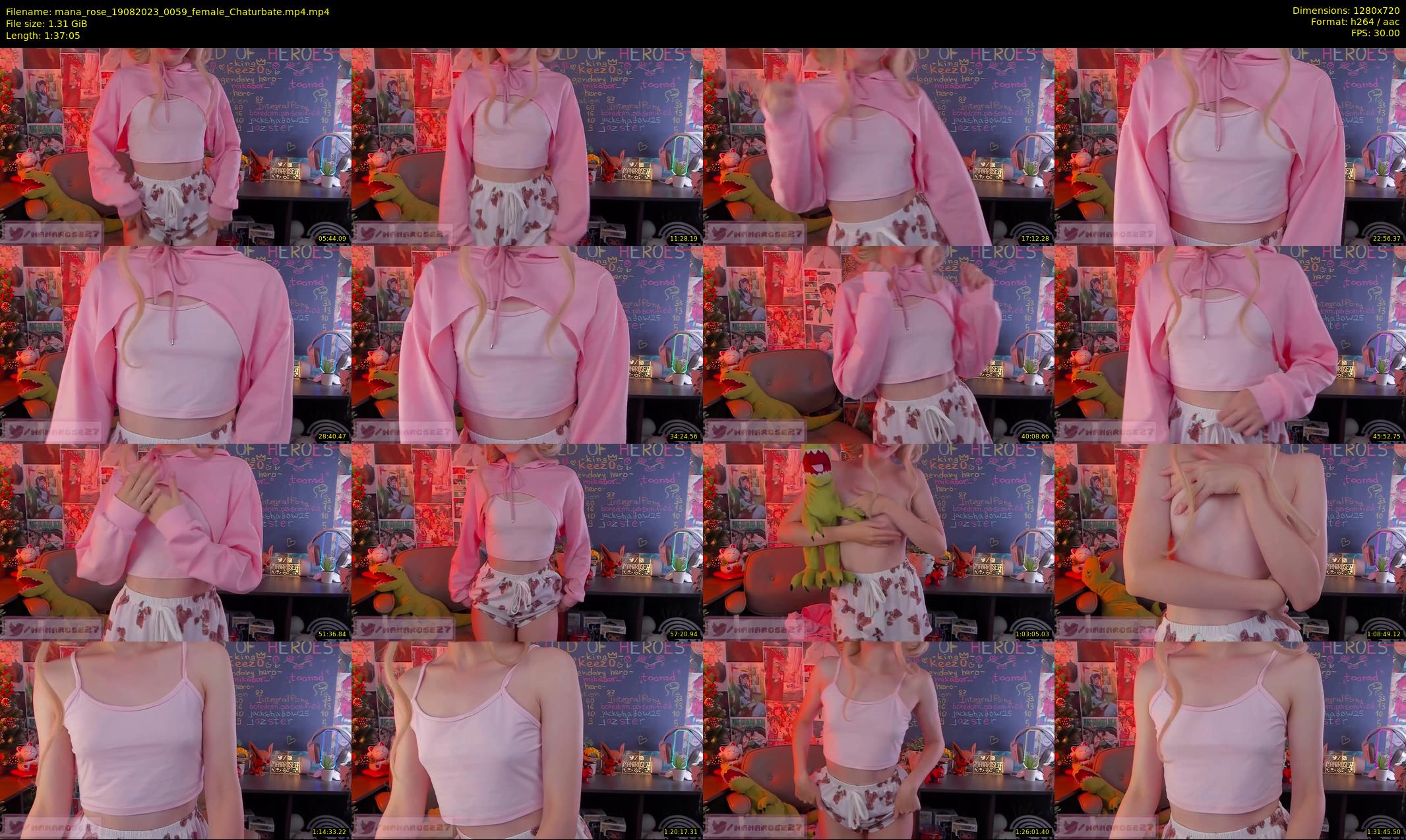 mana_rose — 98 minute Chaturbate female cam show recording, 720p, Aug 19, 2023