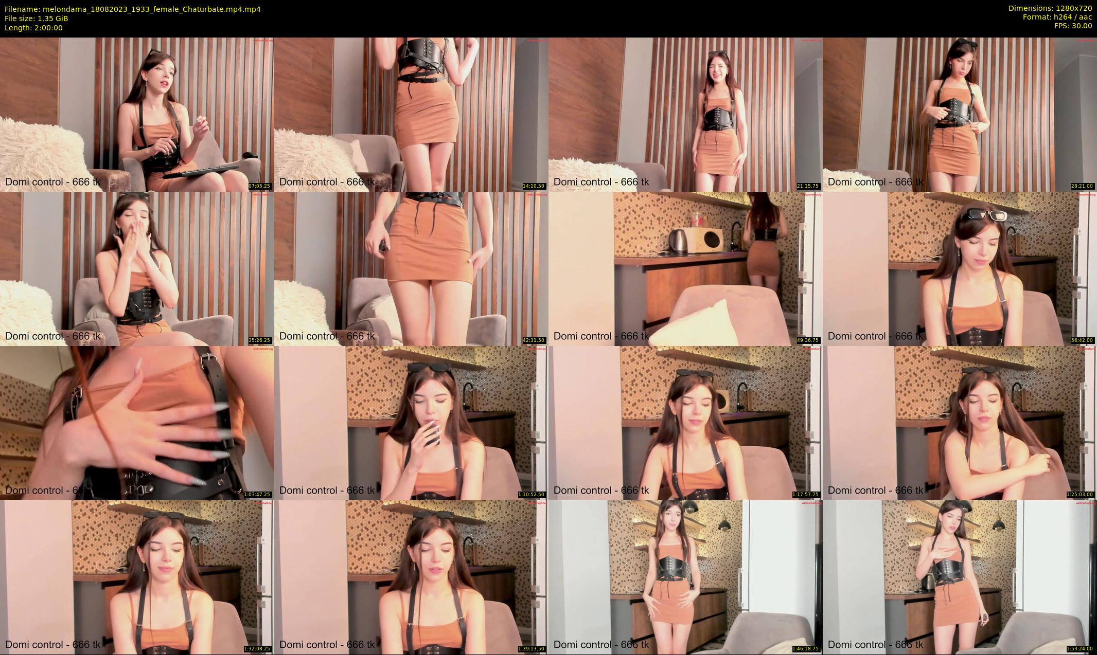 melondama — 120 minute Chaturbate female cam show recording, 720p, Aug 18, 2023