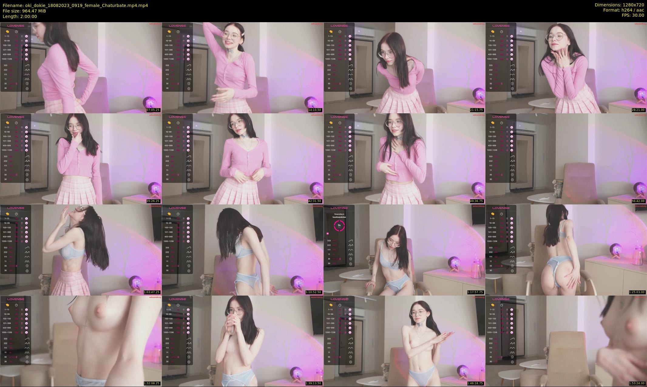 oki_dokie — 120 minute Chaturbate female cam show recording, 720p, Aug 18, 2023