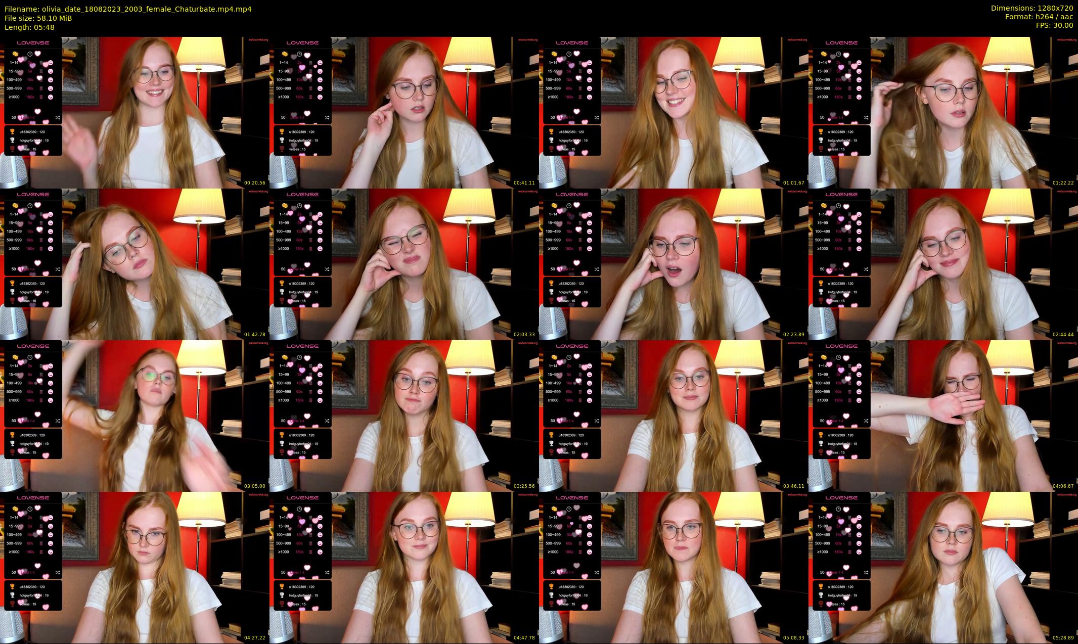 olivia_date — 6 minute Chaturbate female cam show recording, 720p, Aug 18, 2023
