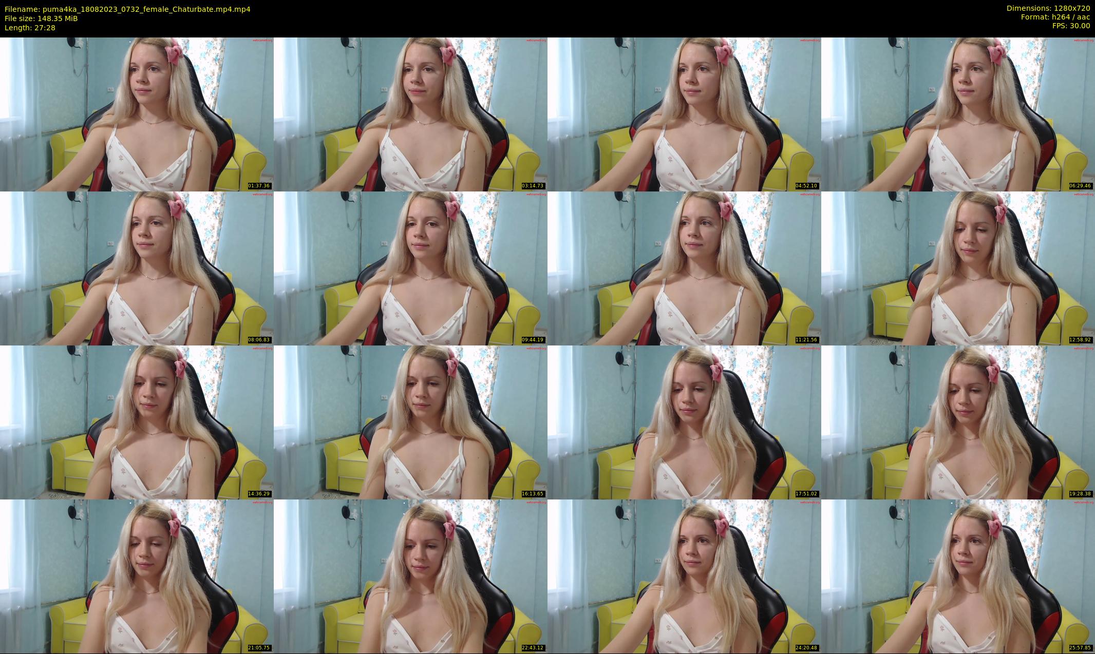 puma4ka — 28 minute Chaturbate female cam show recording, 720p, Aug 18, 2023