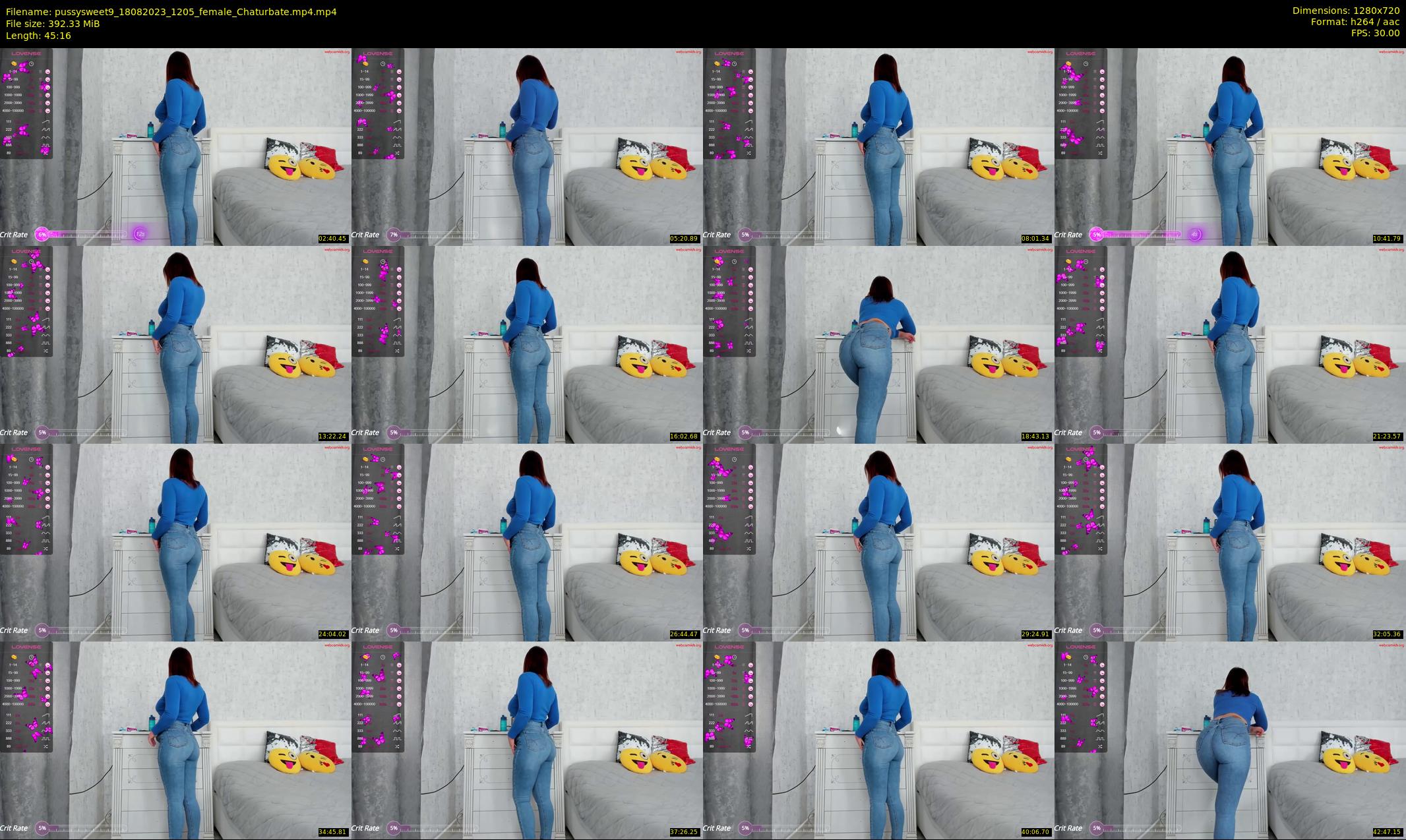 pussysweet9 — 46 minute Chaturbate female cam show recording, 720p, Aug 18, 2023