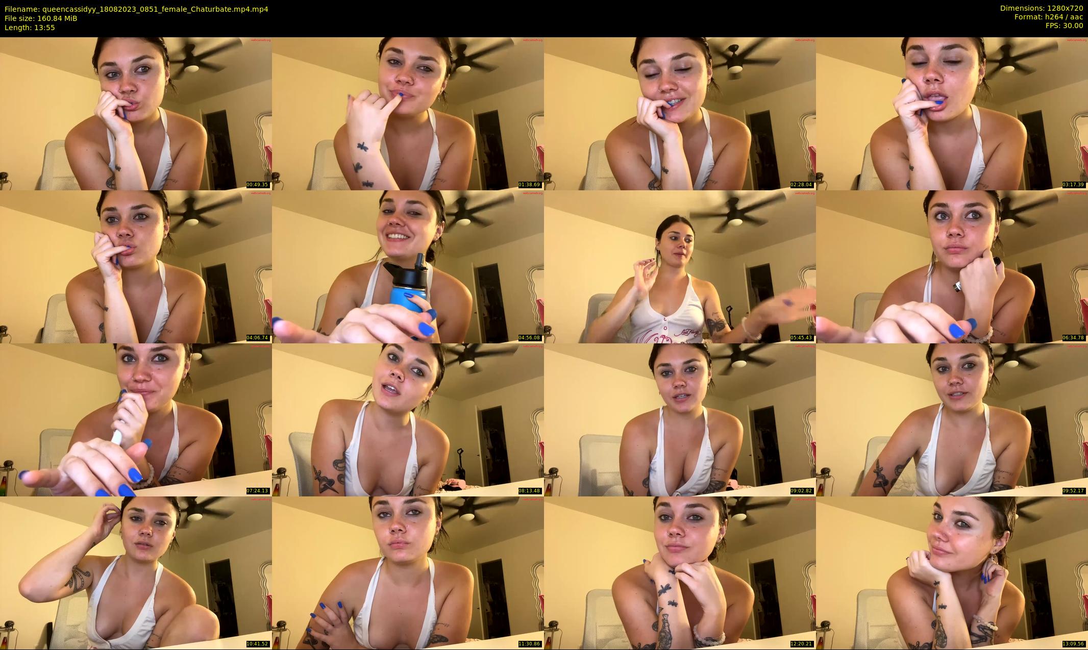 queencassidyy — 14 minute Chaturbate female cam show recording, 720p, Aug 18, 2023