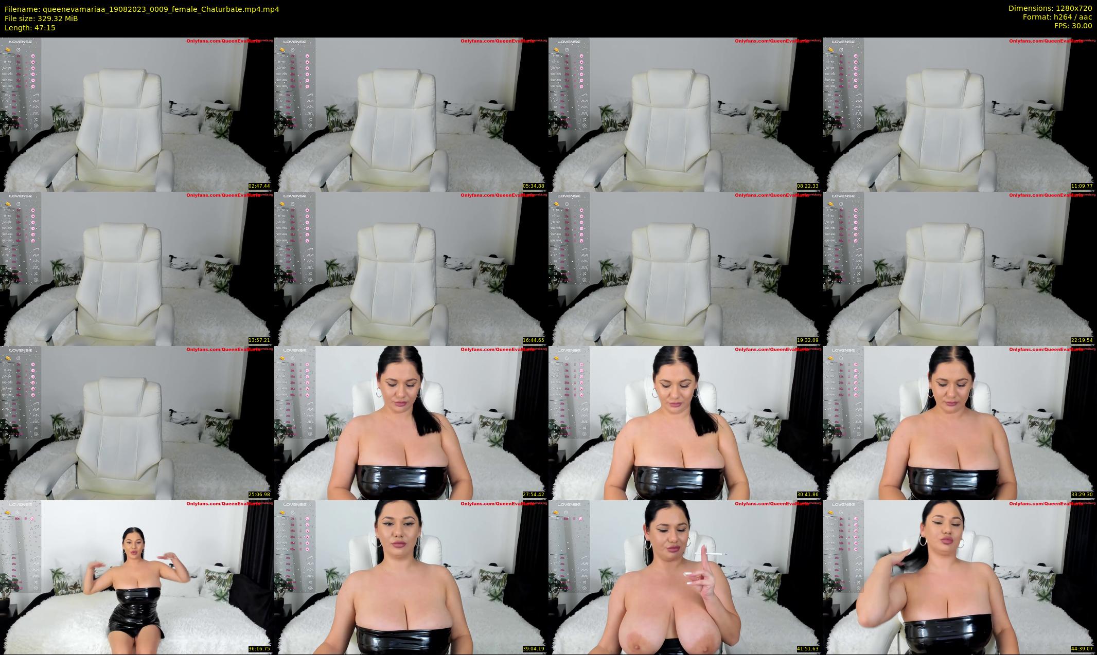queenevamariaa — 48 minute Chaturbate female cam show recording, 720p, Aug 19, 2023