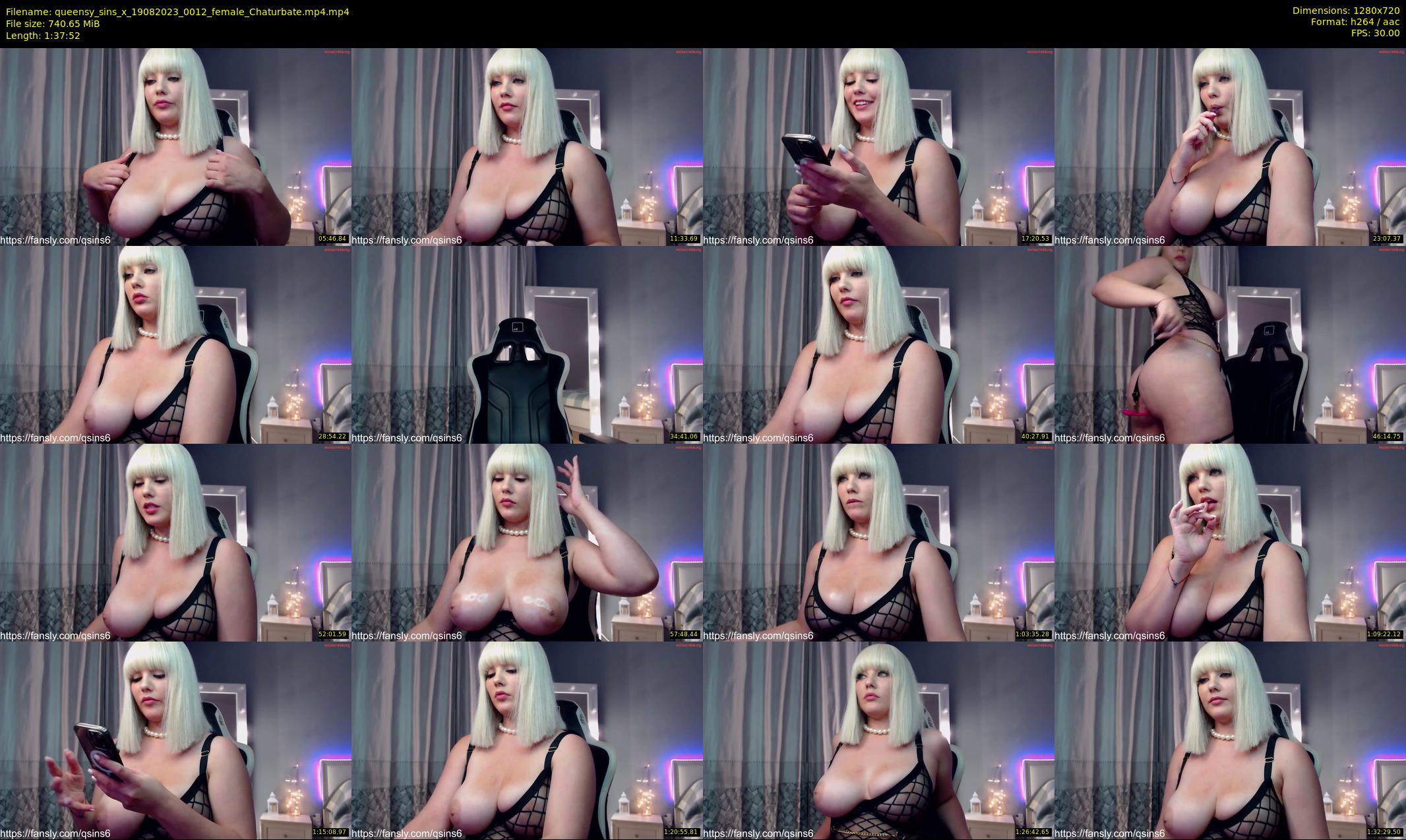 queensy_sins_x — 98 minute Chaturbate female cam show recording, 720p, Aug 19, 2023