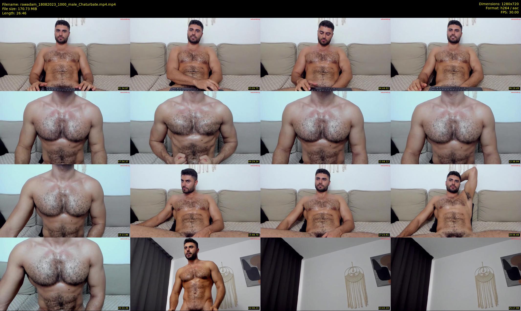 rawadam — 27 minute Chaturbate male cam show recording, 720p, Aug 18, 2023