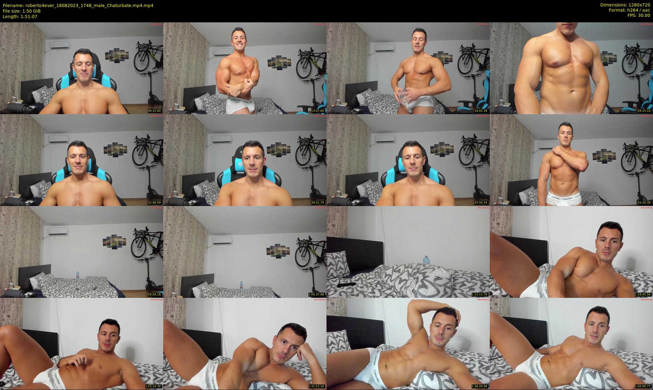 roberto4ever — 112 minute Chaturbate male cam show recording, 720p, Aug 18, 2023