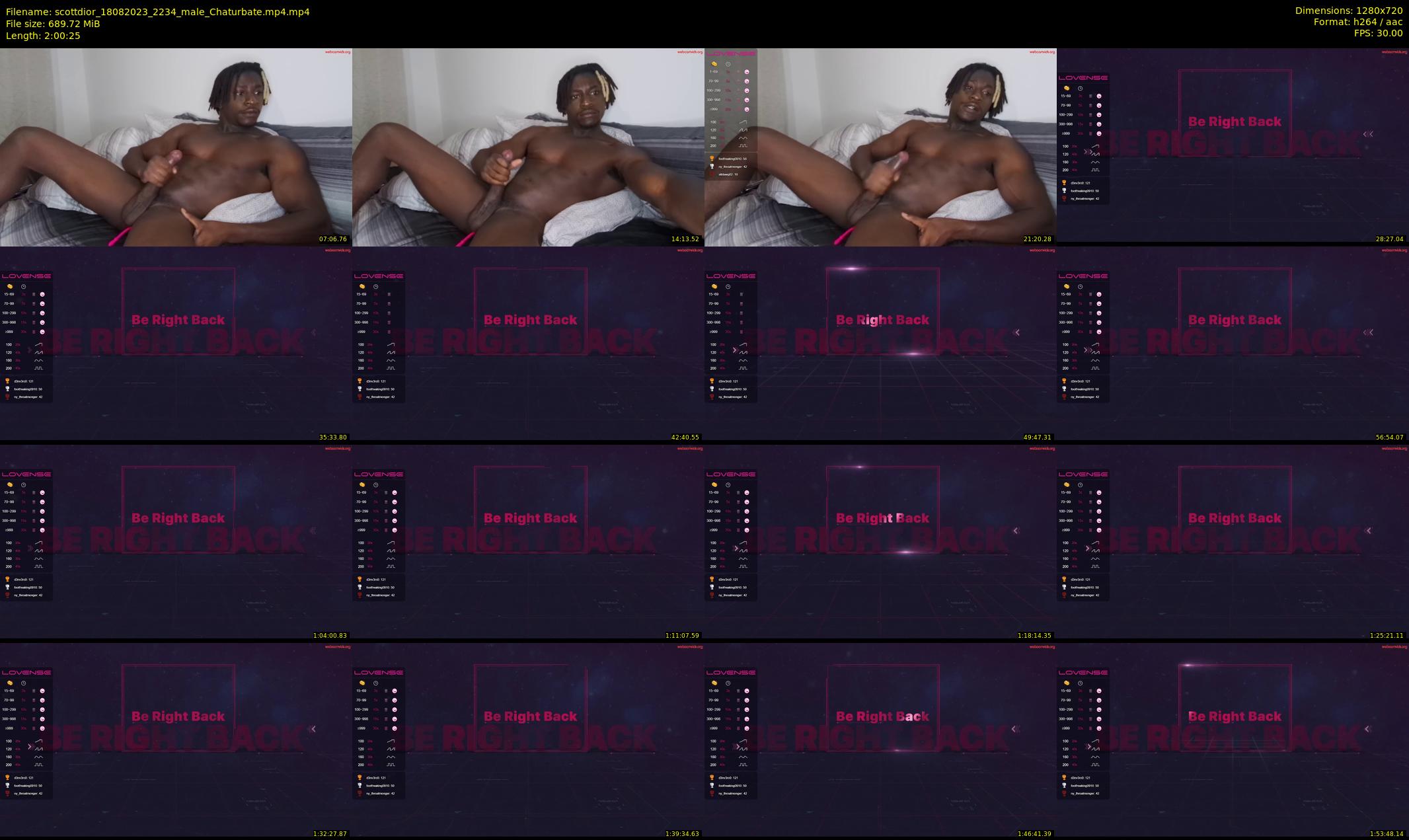 scottdior — 121 minute Chaturbate male cam show recording, 720p, Aug 18, 2023