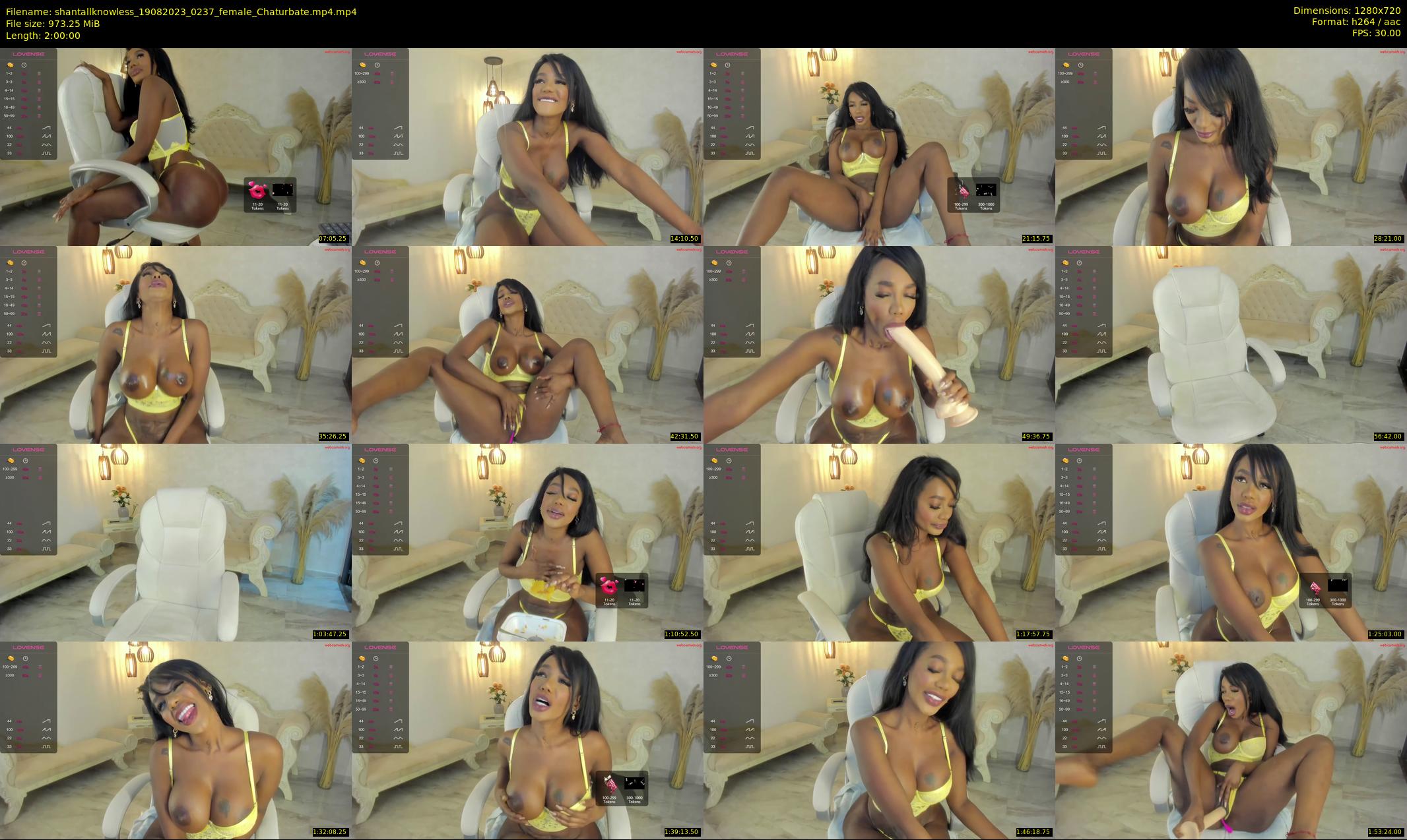 shantallknowless — 120 minute Chaturbate female cam show recording, 720p, Aug 19, 2023