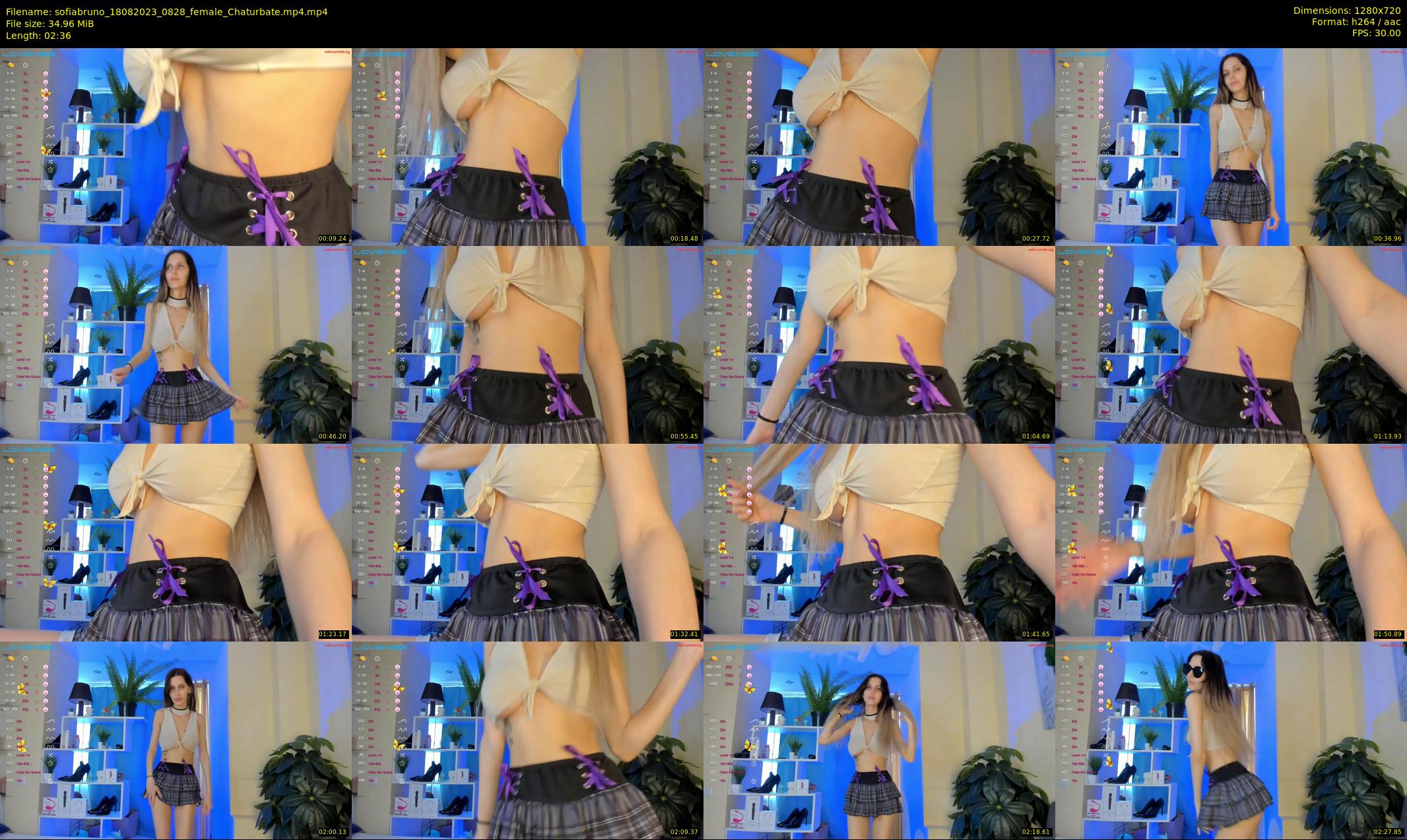 sofiabruno — 3 minute Chaturbate female cam show recording, 720p, Aug 18, 2023