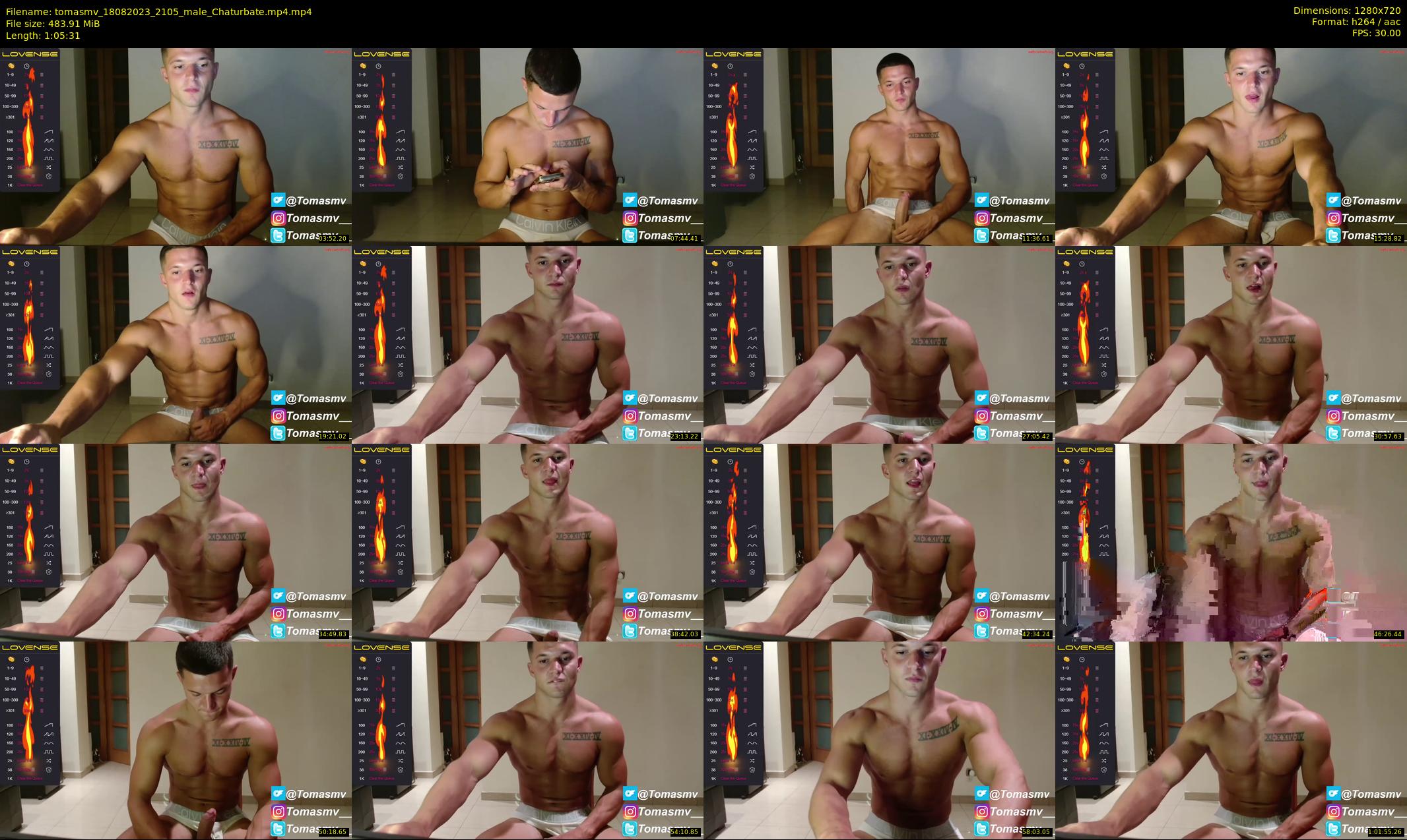 tomasmv — 66 minute Chaturbate male cam show recording, 720p, Aug 18, 2023