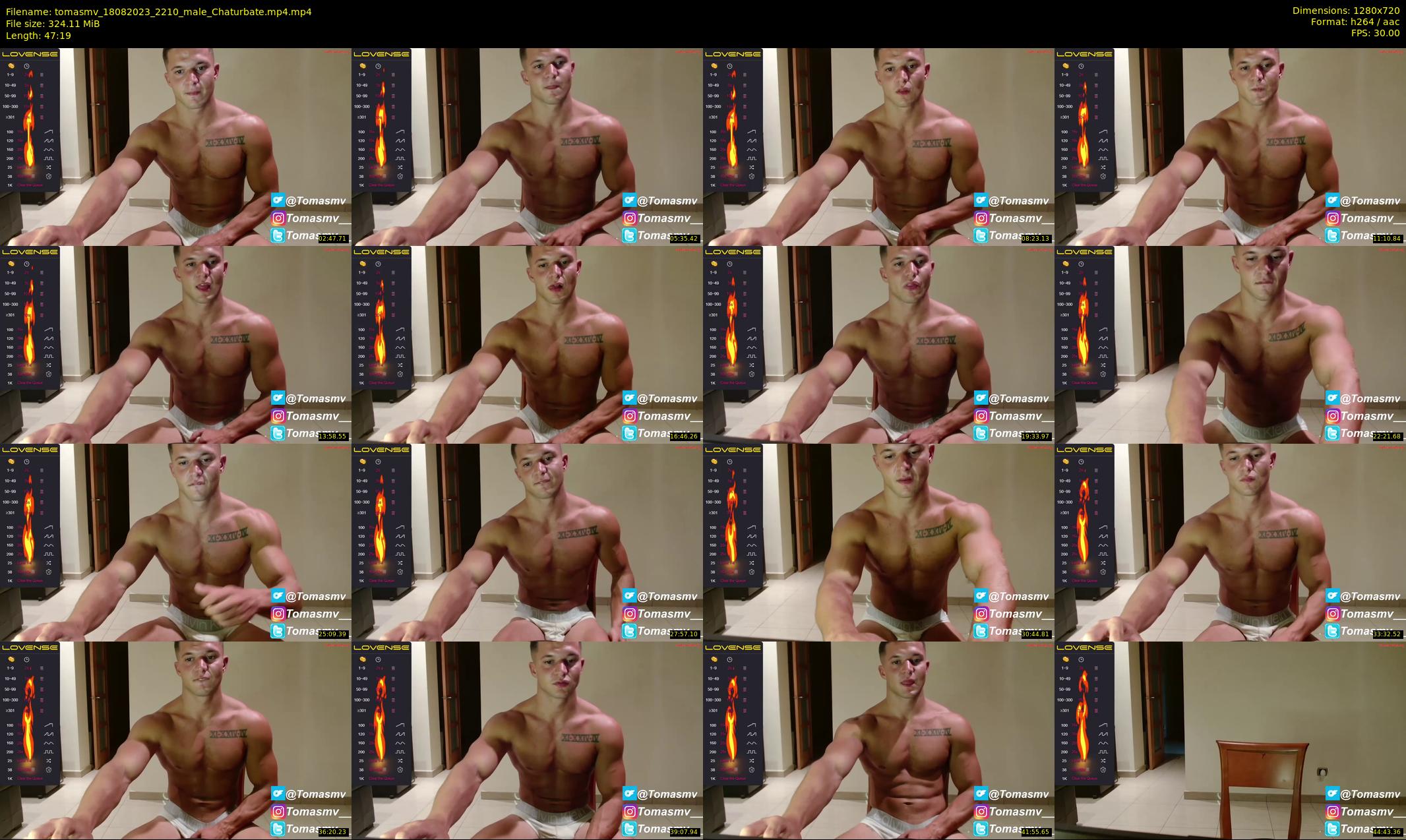 tomasmv — 48 minute Chaturbate male cam show recording, 720p, Aug 18, 2023