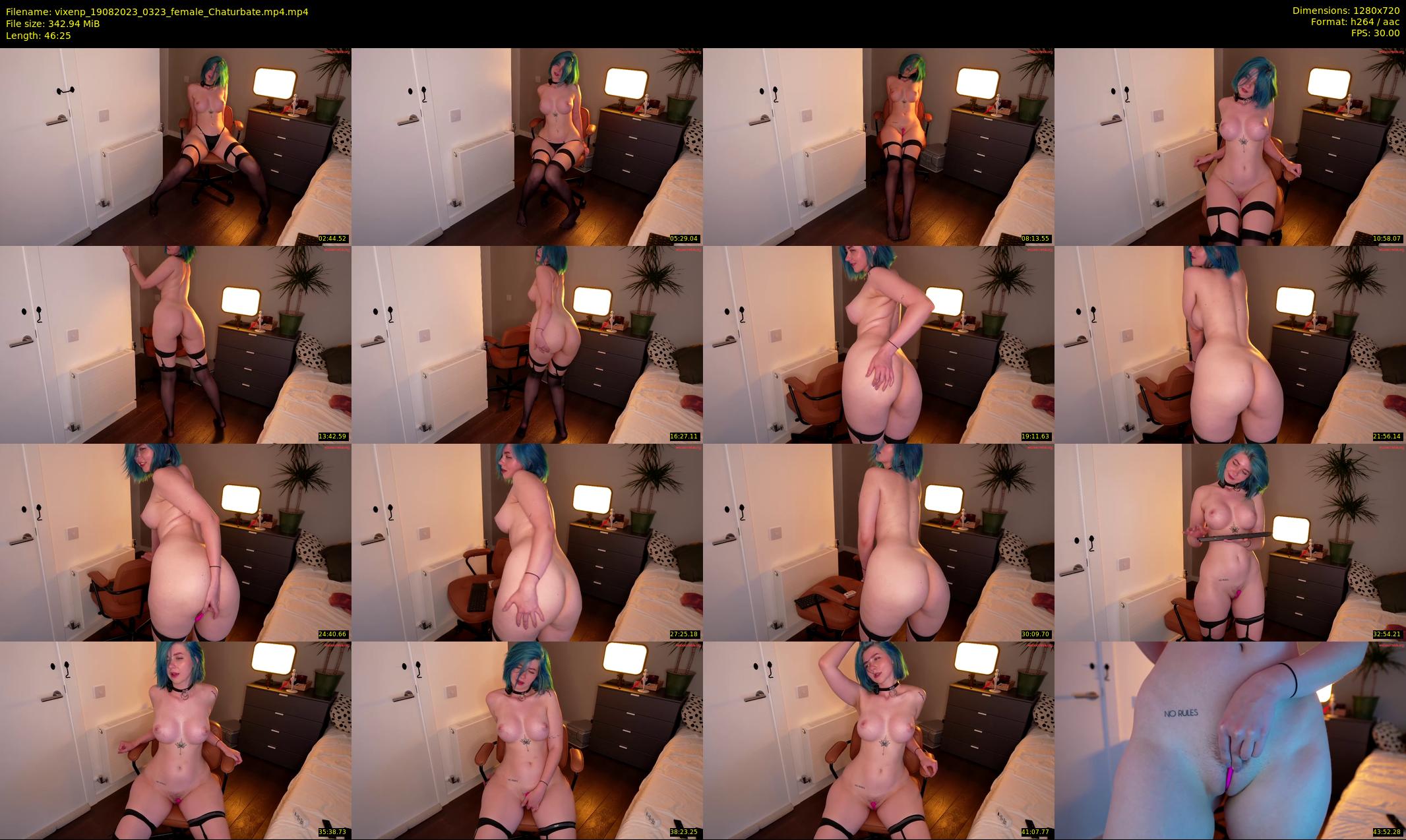 vixenp — 47 minute Chaturbate female cam show recording, 720p, Aug 19, 2023