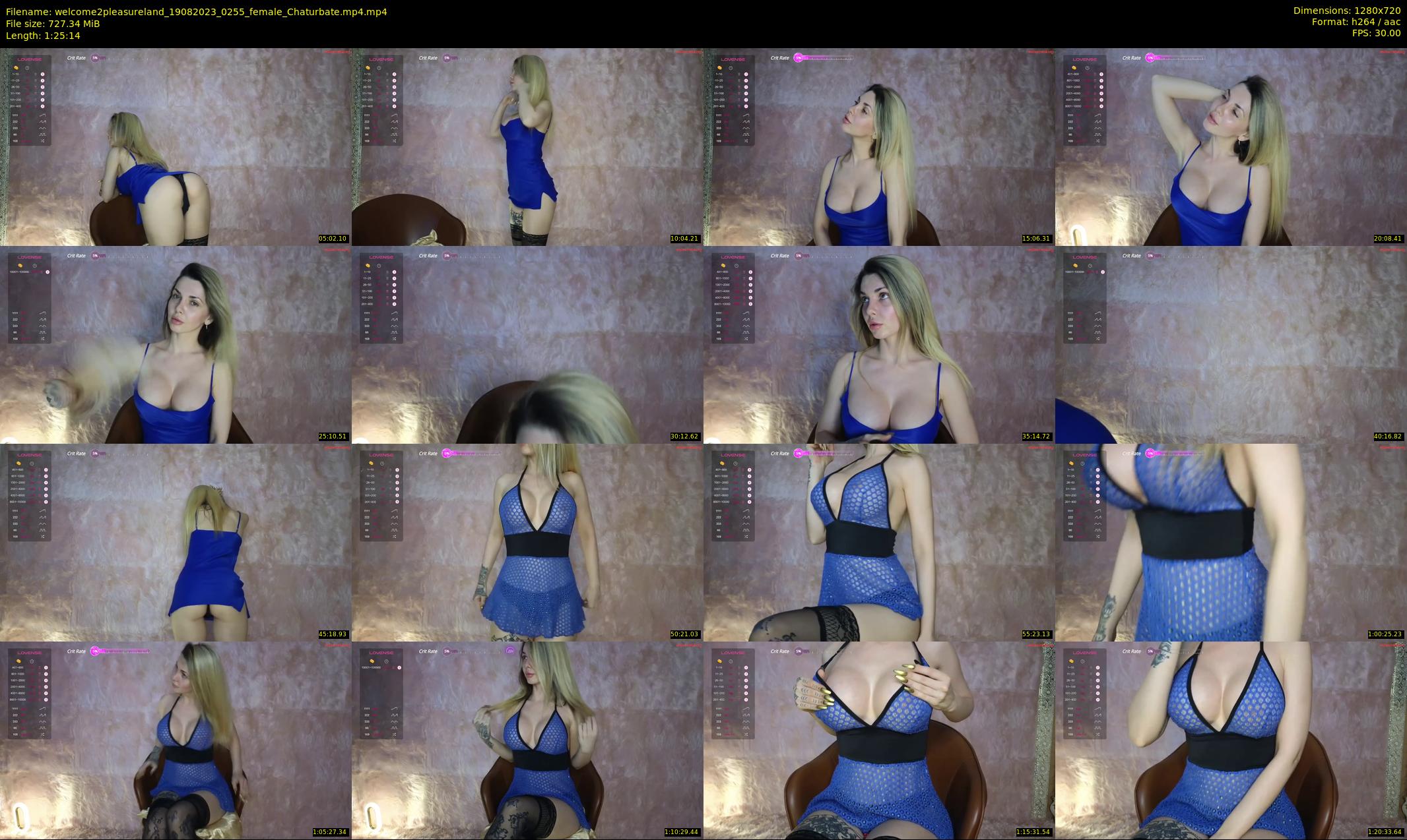 welcome2pleasureland — 86 minute Chaturbate female cam show recording, 720p, Aug 19, 2023