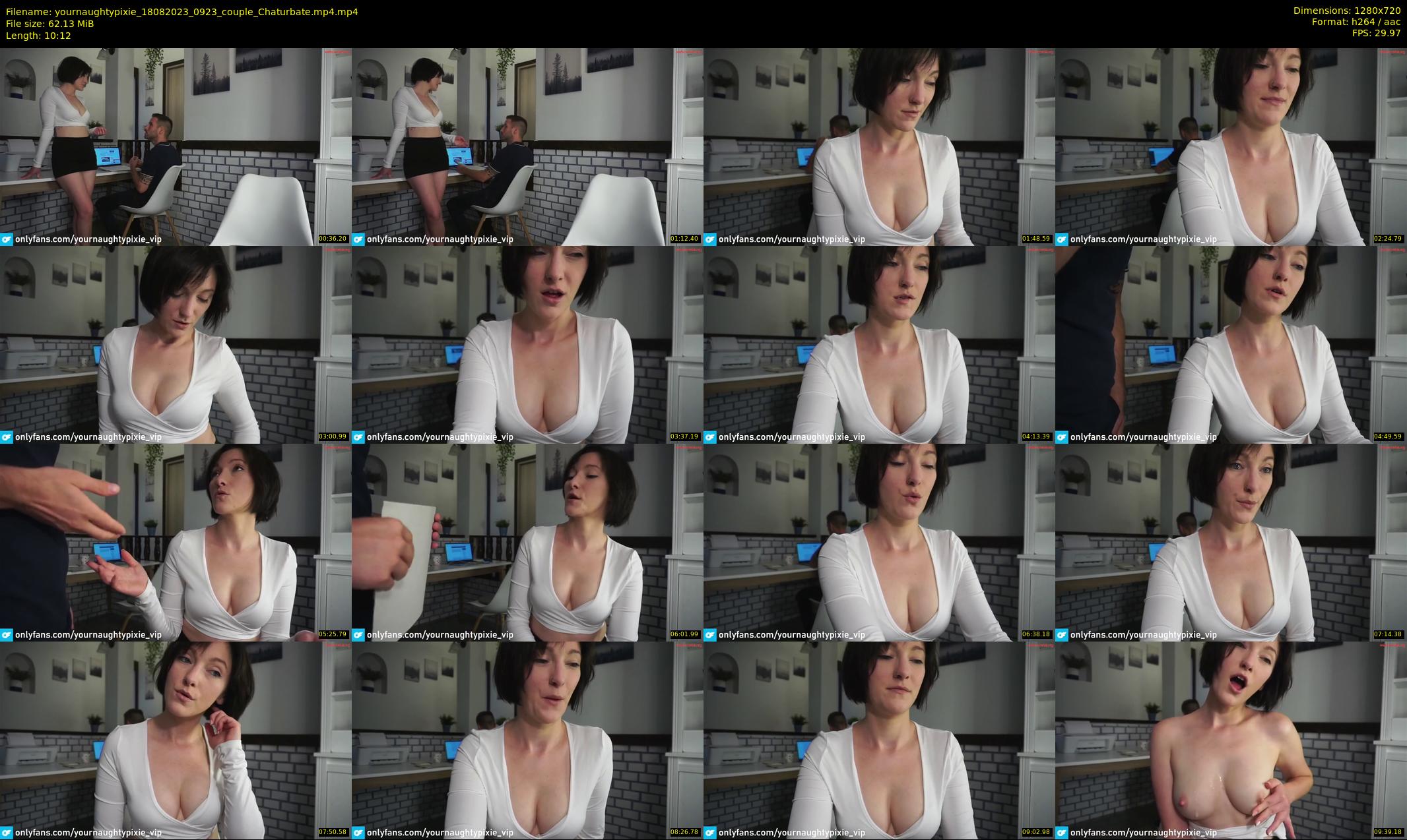 yournaughtypixie — 11 minute Chaturbate couple cam show recording, 720p, Aug 18, 2023