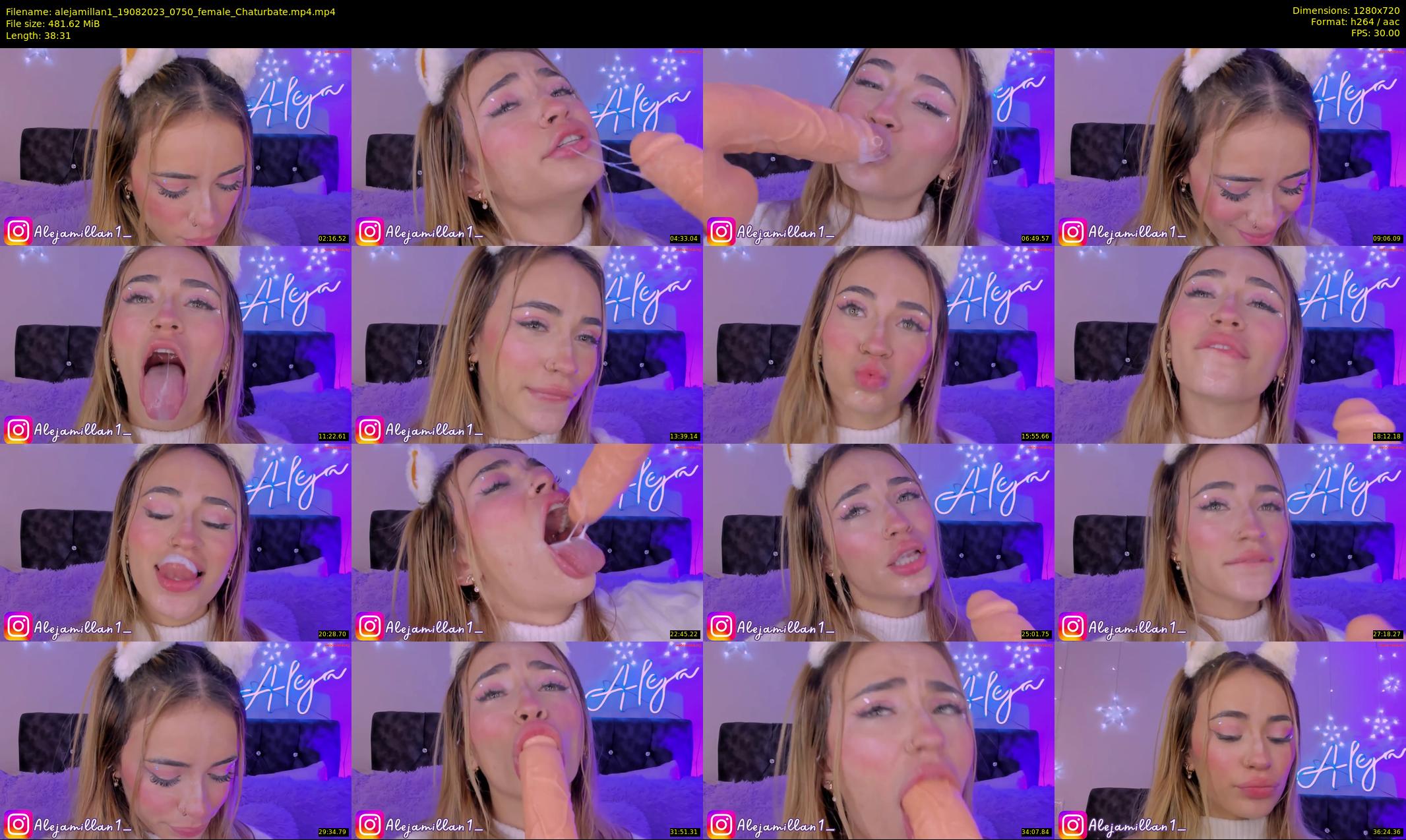 alejamillan1 — 39 minute Chaturbate female cam show recording, 720p, Aug 19, 2023