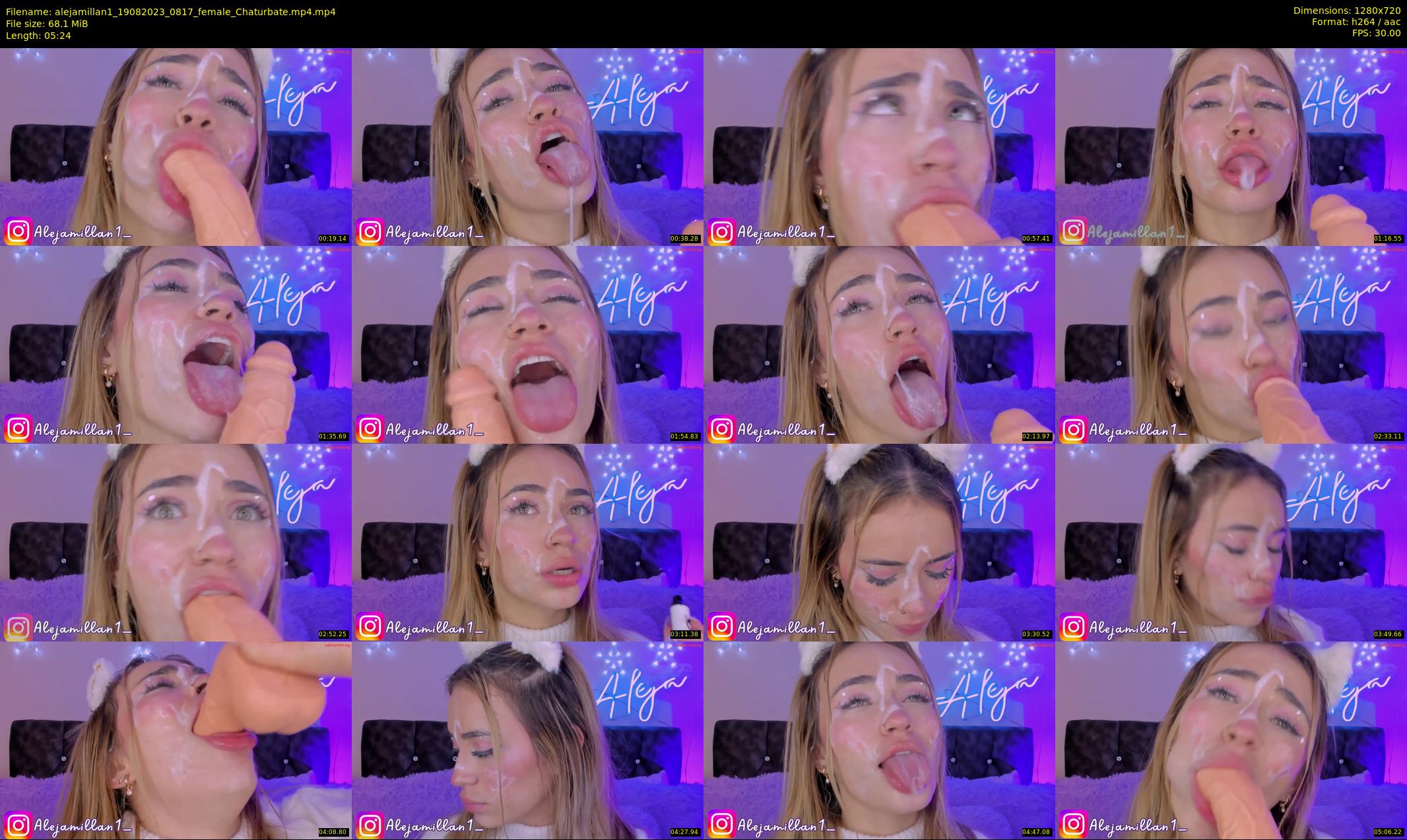 alejamillan1 — 6 minute Chaturbate female cam show recording, 720p, Aug 19, 2023
